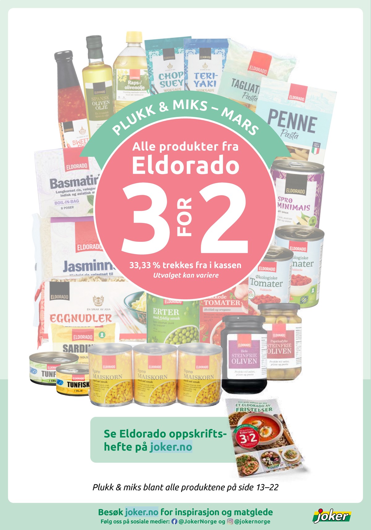 Se Joker kundeavis for uke 12 på Tilbudsuken.no. Se gode tilbud på mange varer, f.eks. mais eldorado eller oliven eldorado. Les kundeavisen her! Side 17