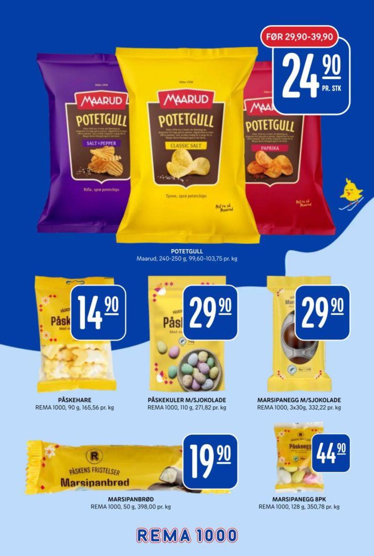Se Rema 1000 kundeavis for uke 12 på Tilbudsuken.no. Se gode tilbud på mange varer, f.eks. påskeharer rema 1000 eller påskeegg dragerte rema 1000. Les kundeavisen her! Side 36