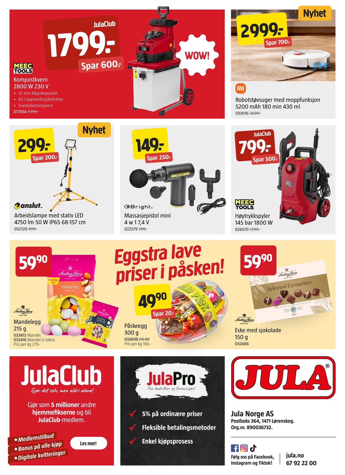 Se Jula kundeavis for uge 12 på Tilbudsuken.no. Se gode tilbud på mange varer. Les kundeavisen her! Side 8