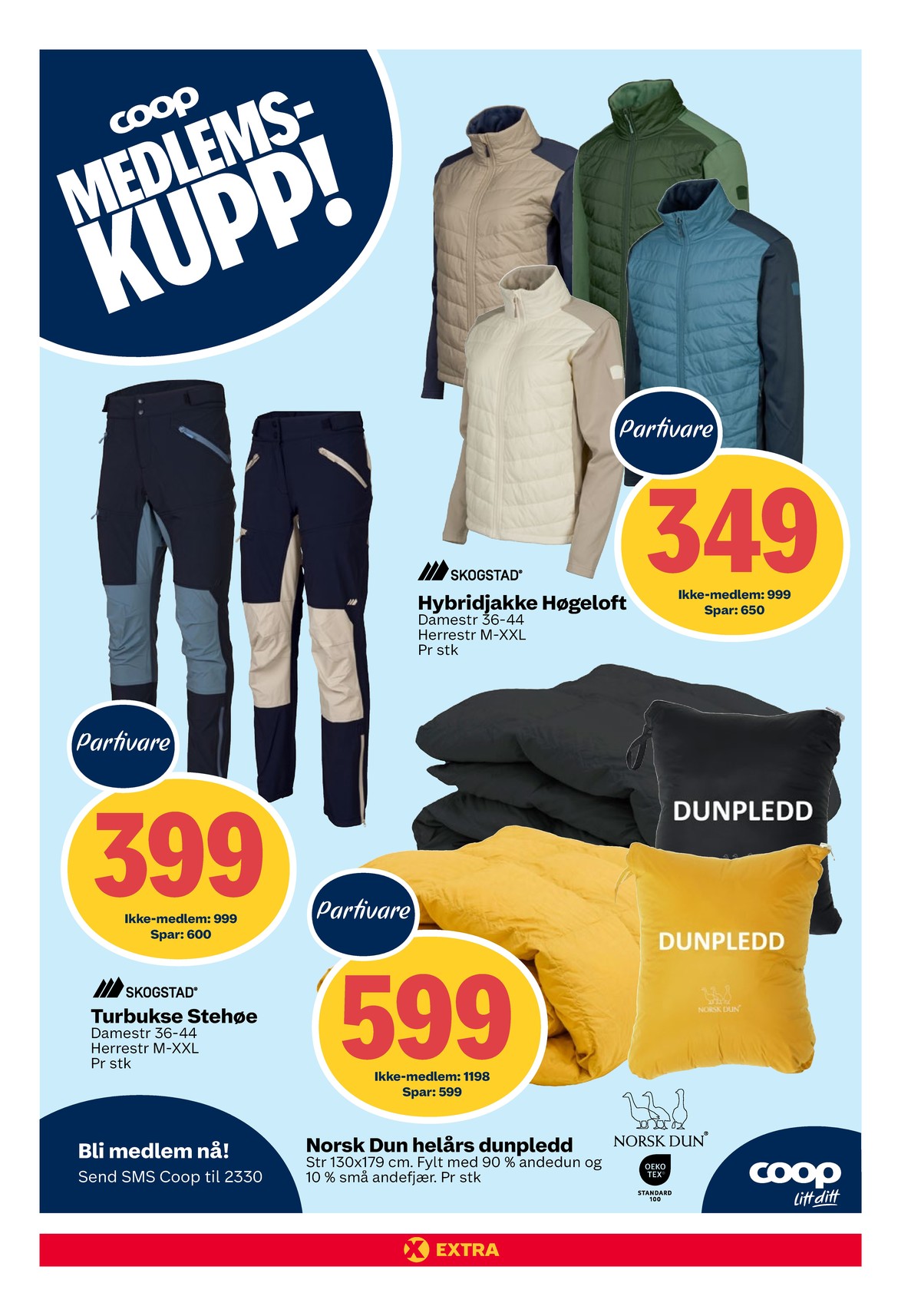 Se Coop Extra kundeavis for uke 13 på Tilbudsuken.no. Se gode tilbud på mange varer, f.eks. jakke skogstad eller buks skogstad. Les kundeavisen her! Side 17