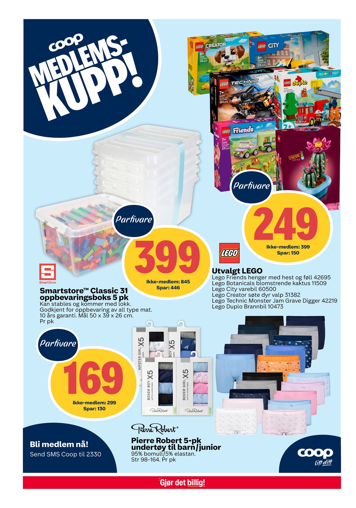Se Coop Extra kundeavis for uke 13 på Tilbudsuken.no. Se gode tilbud på mange varer, f.eks. byggesett lego eller oppbevaringsboks smart store. Les kundeavisen her! Side 18