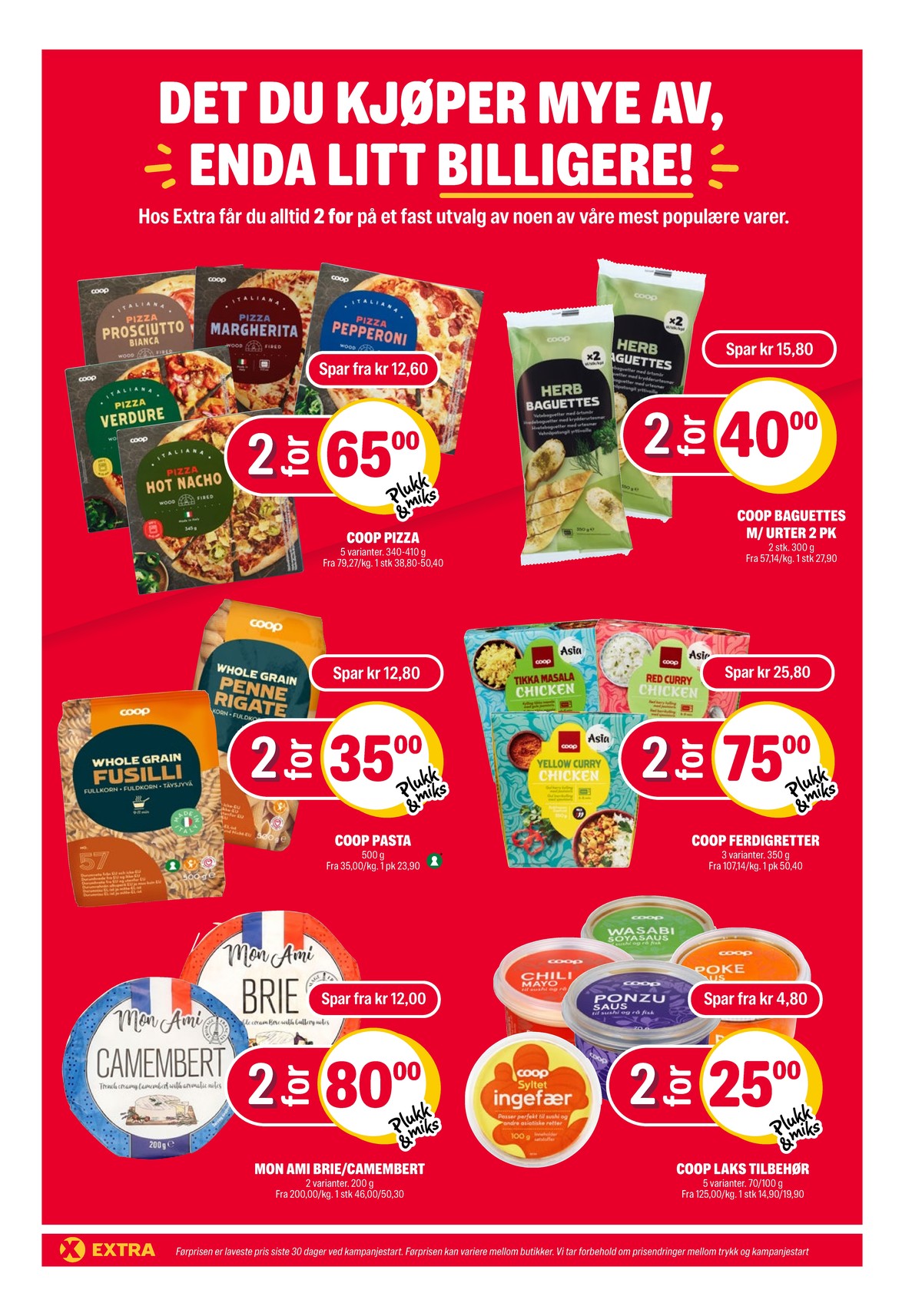 Se Coop Extra kundeavis for uke 13 på Tilbudsuken.no. Se gode tilbud på mange varer, f.eks. baguettes hvidløgssmør coop eller baguettes kryddersmør coop. Les kundeavisen her! Side 21