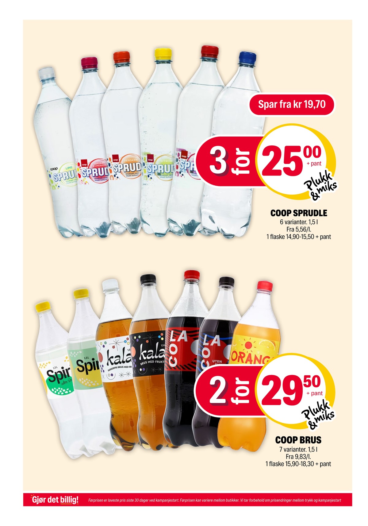 Se Coop Extra kundeavis for uke 13 på Tilbudsuken.no. Se gode tilbud på mange varer, f.eks. vann med kulsyre og sitron sprudle eller vann med kulsyre og lime sprudle. Les kundeavisen her! Side 22