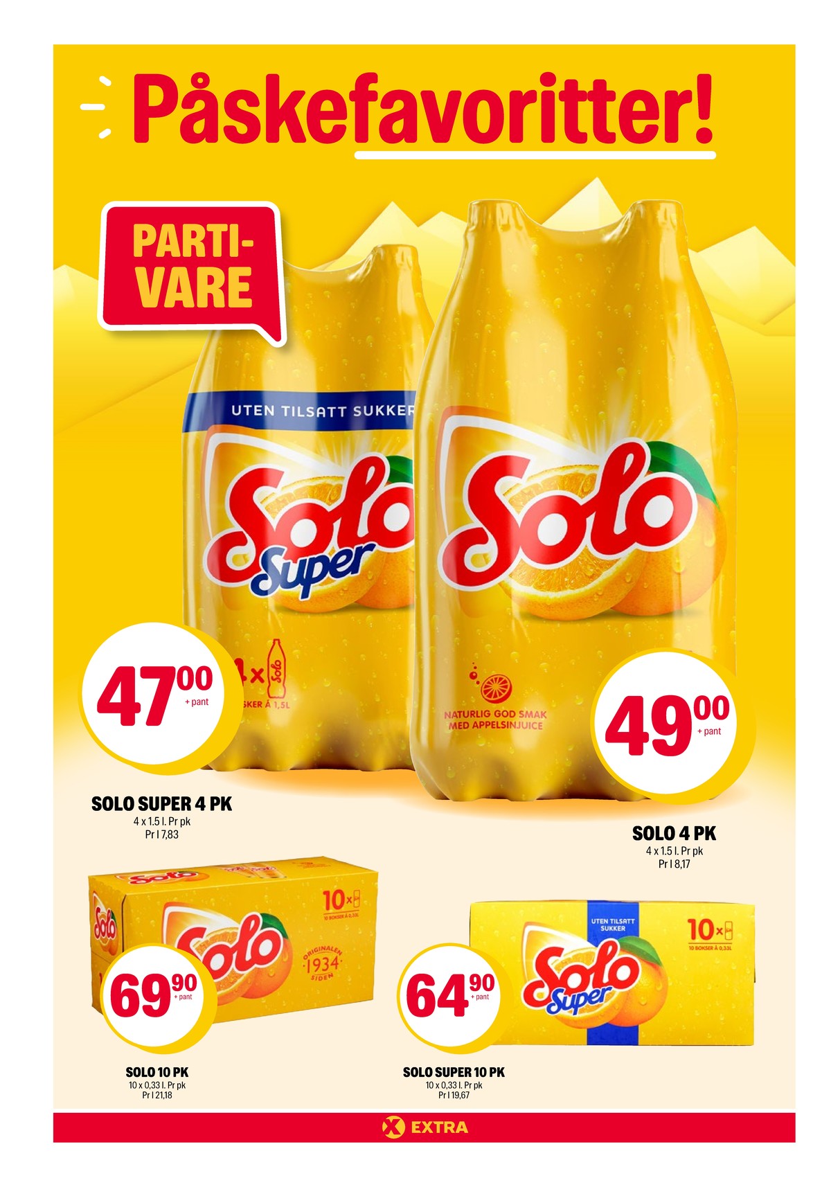 Se Coop Extra kundeavis for uke 13 på Tilbudsuken.no. Se gode tilbud på mange varer, f.eks. solo super 4 pk. solo super eller solo 4 pk. solo super. Les kundeavisen her! Side 4