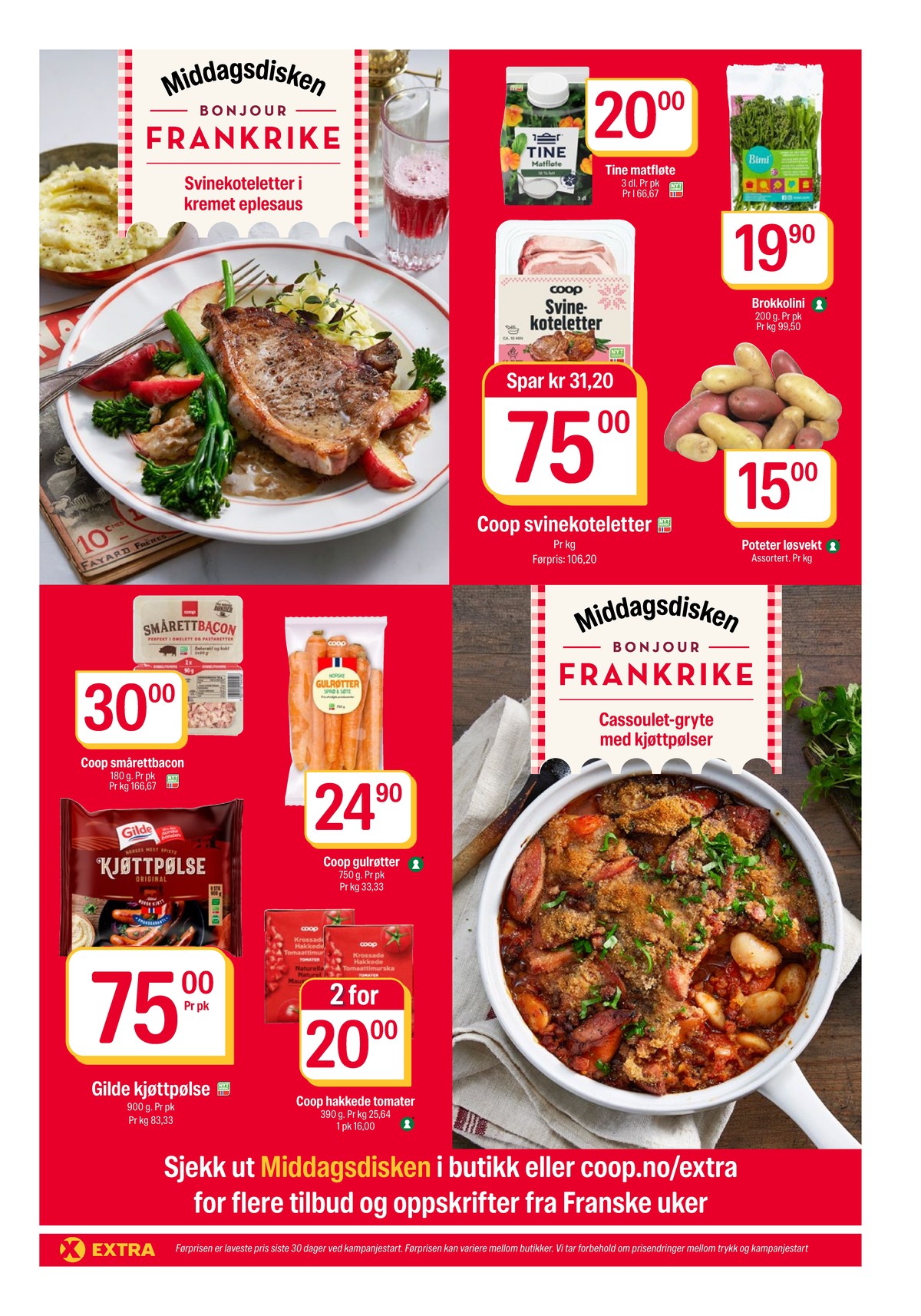 Se Coop Extra kundeavis for uke 13 på Tilbudsuken.no. Se gode tilbud på mange varer, f.eks. matfløte tine eller brokkoli ukjent. Les kundeavisen her! Side 7