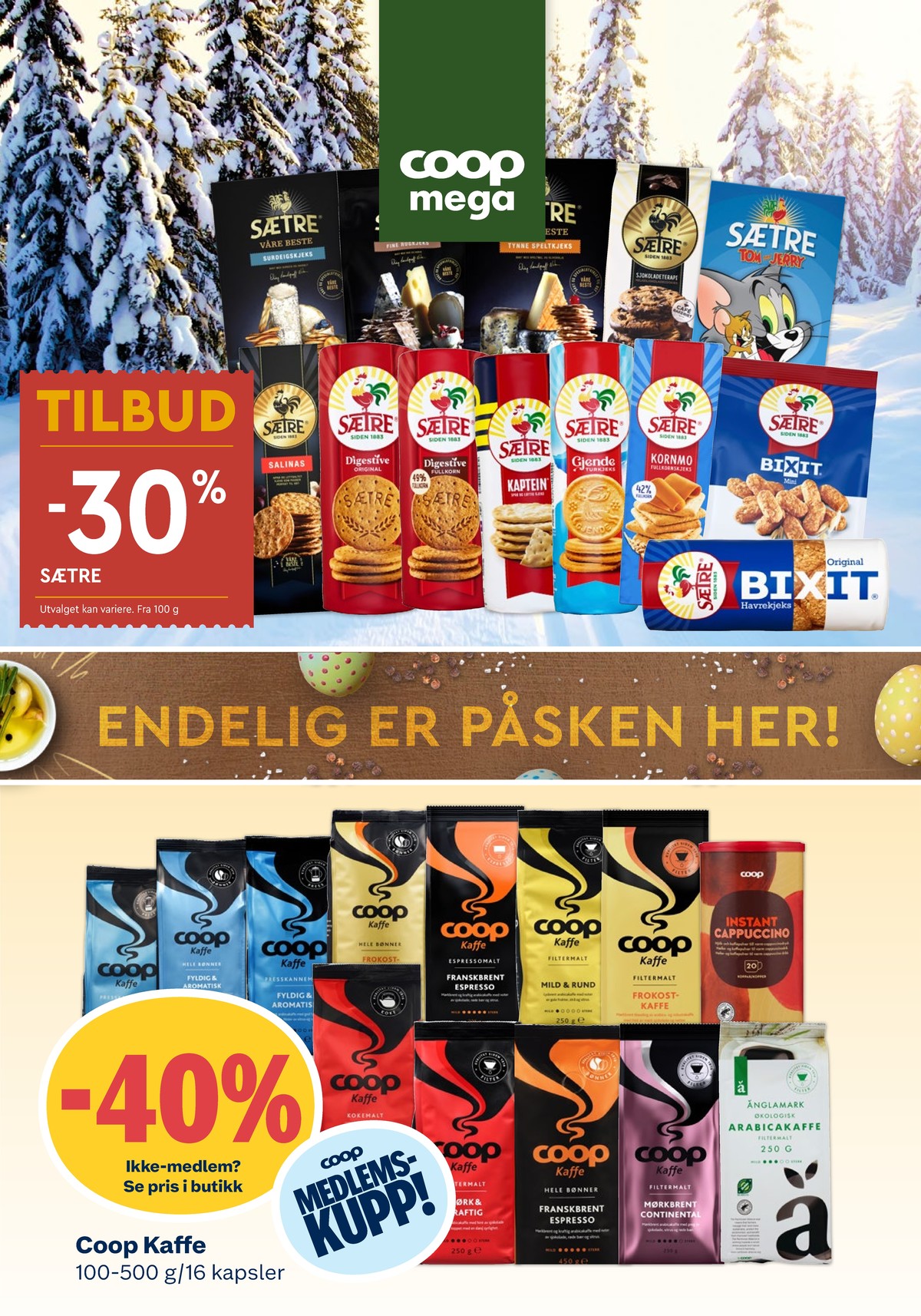 Se Coop Mega kundeavis for uke 13 på Tilbudsuken.no. Se gode tilbud på mange varer, f.eks. kjeks ballerina eller kaffekapsler tassimo. Les kundeavisen her! Side 11