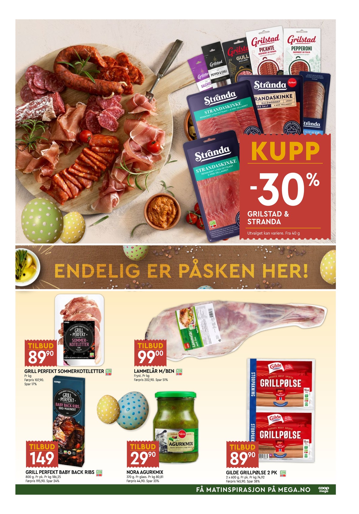 Se Coop Mega kundeavis for uke 13 på Tilbudsuken.no. Se gode tilbud på mange varer, f.eks. picante grilstad eller svinekoteletter coop. Les kundeavisen her! Side 3