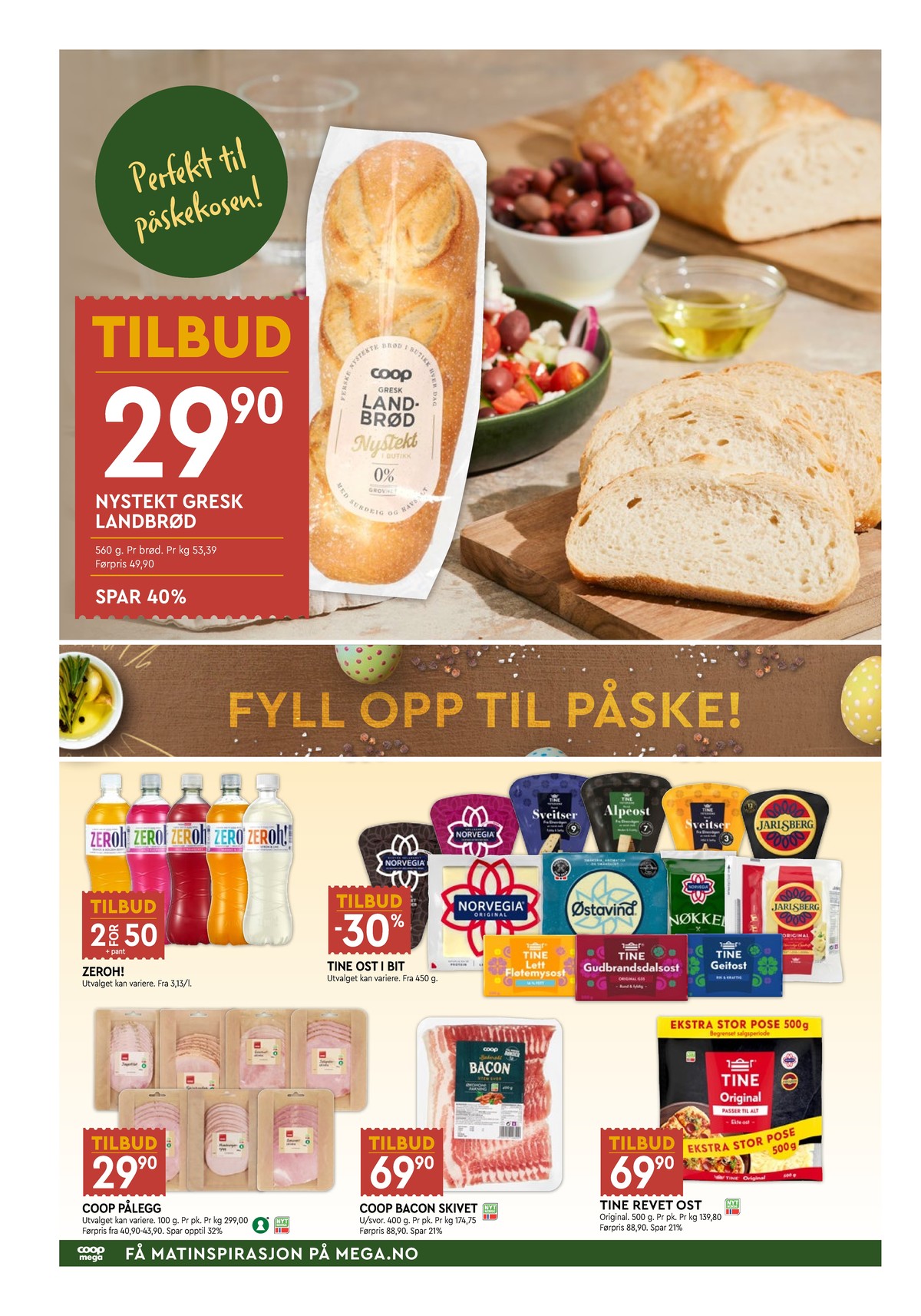 Se Coop Mega kundeavis for uke 13 på Tilbudsuken.no. Se gode tilbud på mange varer, f.eks. brød coop eller wild raspberry zeroh!. Les kundeavisen her! Side 4