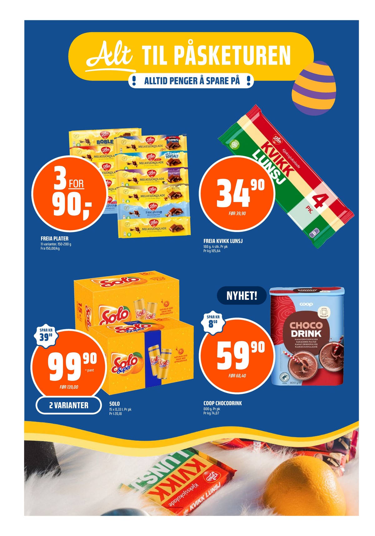 Se Coop Obs kundeavis for uke 13 på Tilbudsuken.no. Se gode tilbud på mange varer, f.eks. sjokoladebar kvikk lunsj eller kakaopulver coop. Les kundeavisen her! Side 18