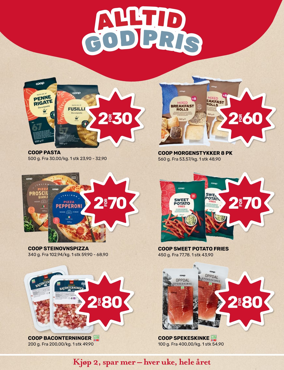 Se Matkroken kundeavis for uke 13 på Tilbudsuken.no. Se gode tilbud på mange varer, f.eks. fusilli fullkorn coop eller morgenstykker coop. Les kundeavisen her! Side 4