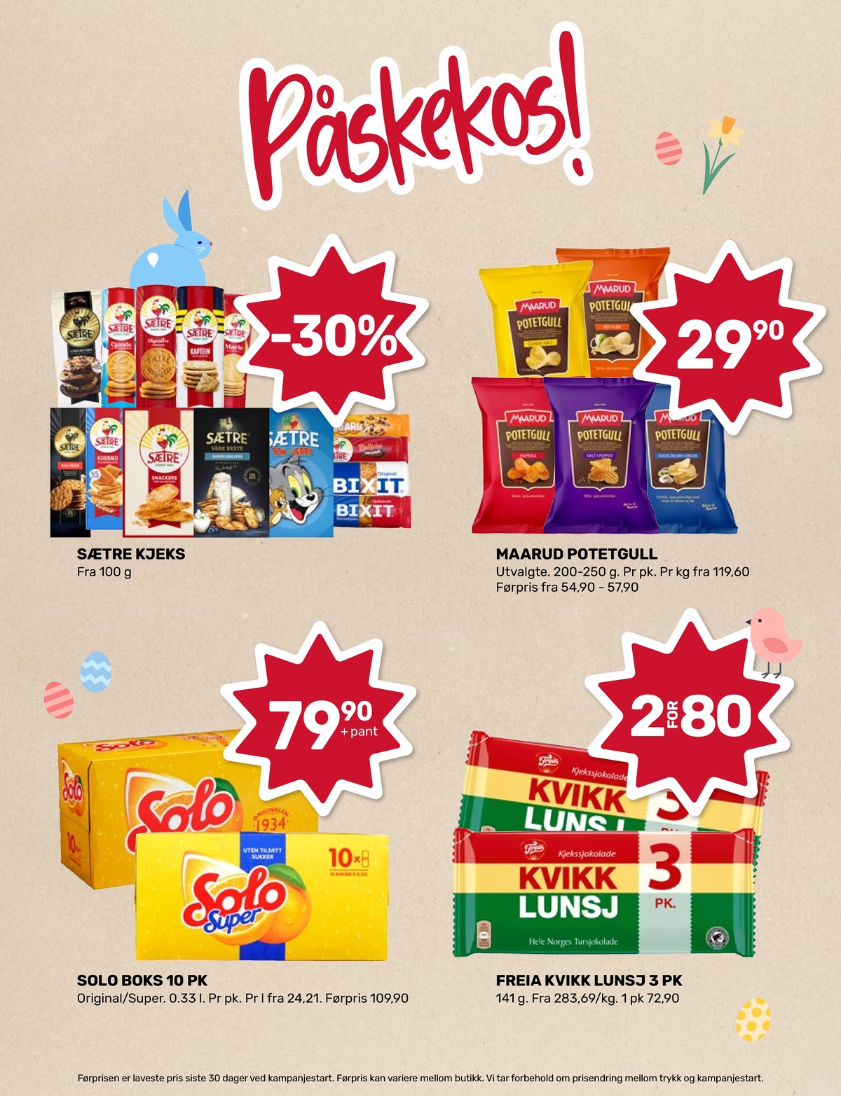 Se Matkroken kundeavis for uke 13 på Tilbudsuken.no. Se gode tilbud på mange varer, f.eks. kjeks snackers eller potetgull classic salt maarud. Les kundeavisen her! Side 5