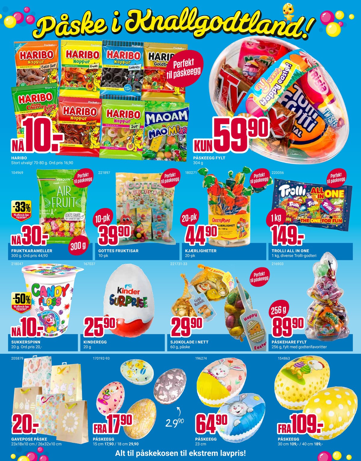 Se Europris kundeavis for uke 13 på Tilbudsuken.no. Se gode tilbud på mange varer, f.eks. godterier ukjent eller all in one godterier trolli. Les kundeavisen her! Side 2