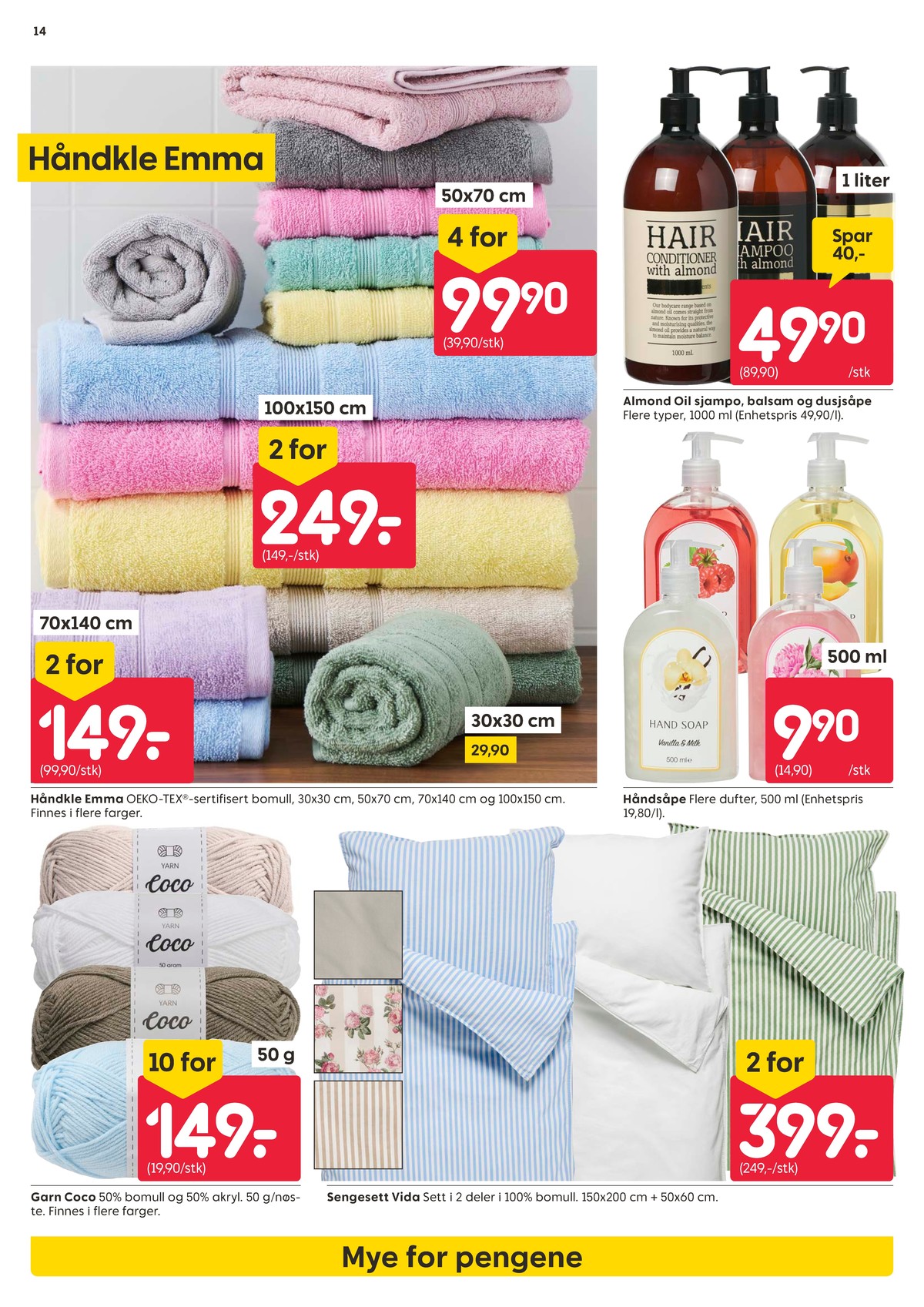 Se Rusta kundeavis for uke 13 på Tilbudsuken.no. Se gode tilbud på mange varer, f.eks. håndkle ukjent eller håndkle ukjent. Les kundeavisen her! Side 14