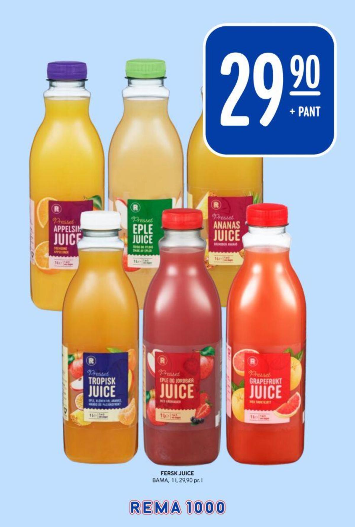 Se Rema 1000 kundeavis for uke 13 på Tilbudsuken.no. Se gode tilbud på mange varer, f.eks. eple & mango juice rema 1000 eller ananasjuice rema 1000. Les kundeavisen her! Side 29