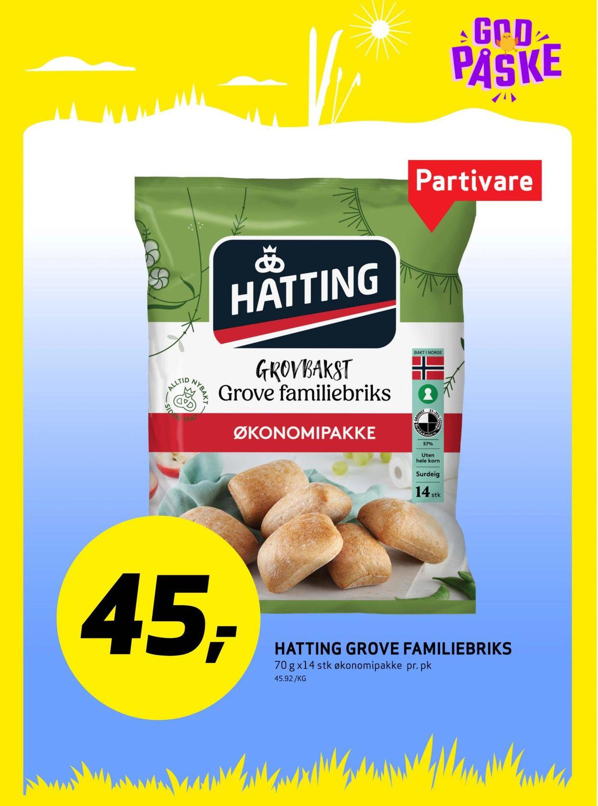 Se Bunnpris kundeavis for uke 13 på Tilbudsuken.no. Se gode tilbud på mange varer, f.eks. grove familiebiriks hatting eller andre varer. Les kundeavisen her! Side 16