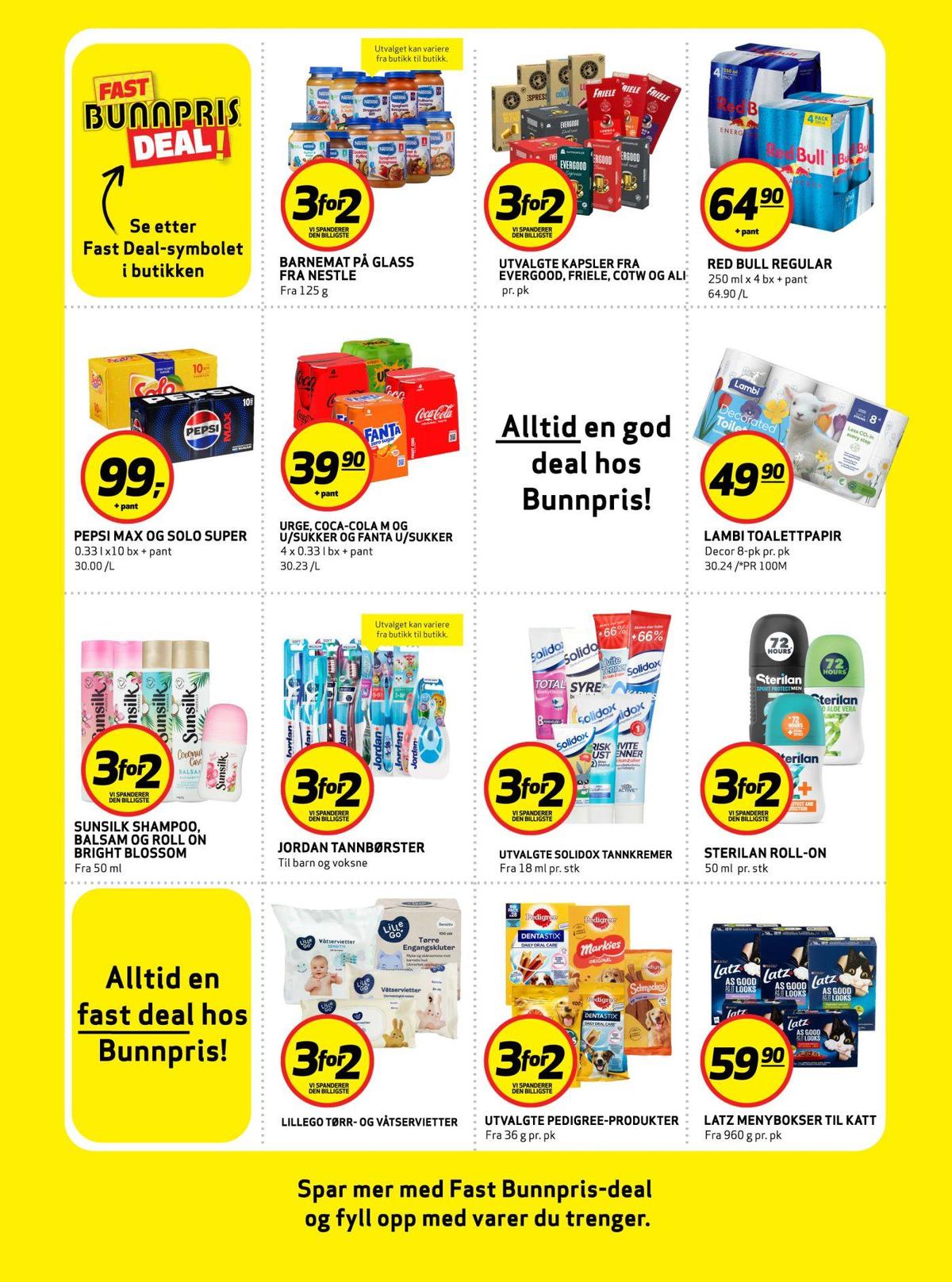 Se Bunnpris kundeavis for uke 13 på Tilbudsuken.no. Se gode tilbud på mange varer, f.eks. barnemat nestle eller kaffekapsler espresso. Les kundeavisen her! Side 26