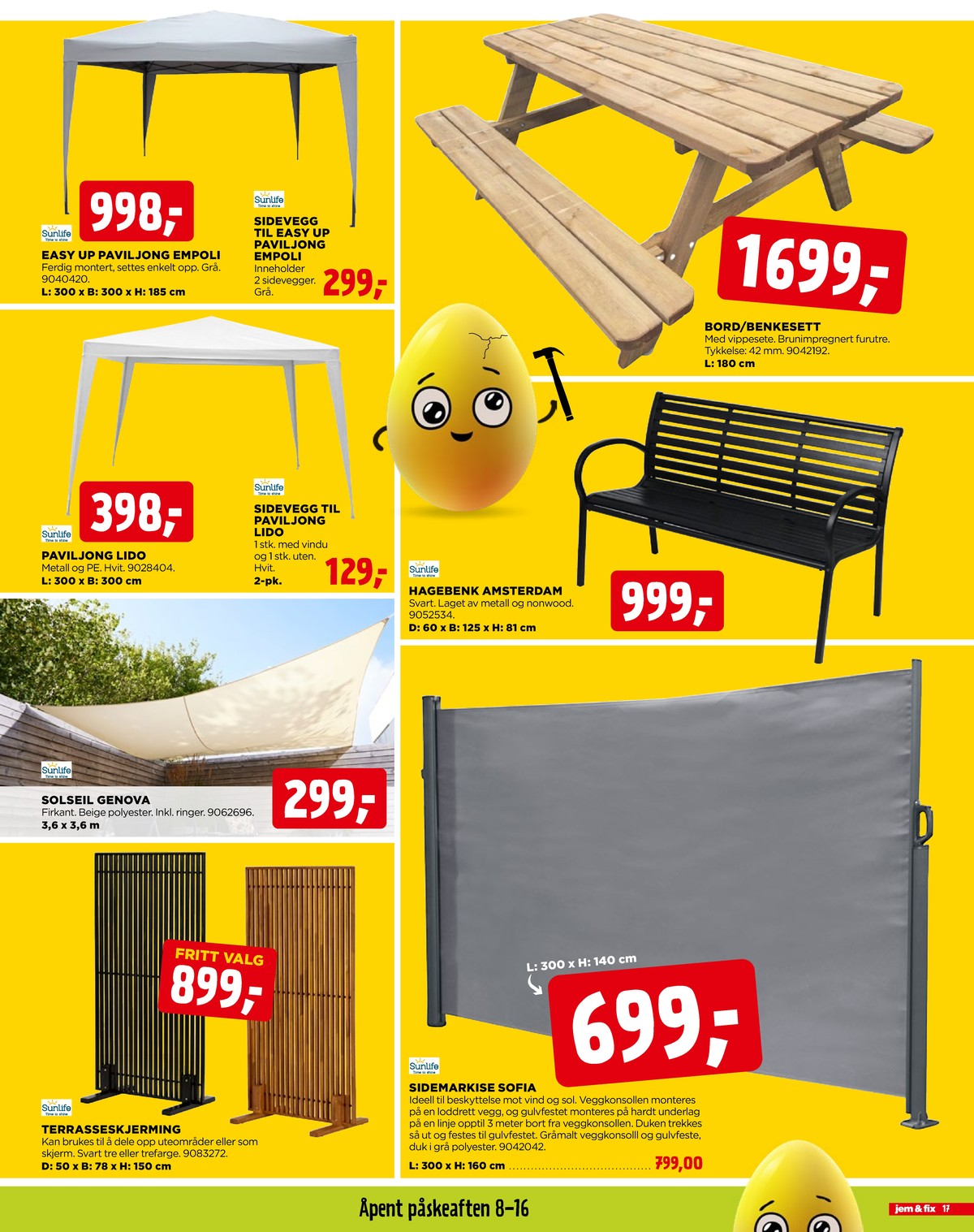 Se Jem & Fix kundeavis for uge 13 på Tilbudsuken.no. Se gode tilbud på mange varer. Les kundeavisen her! Side 17