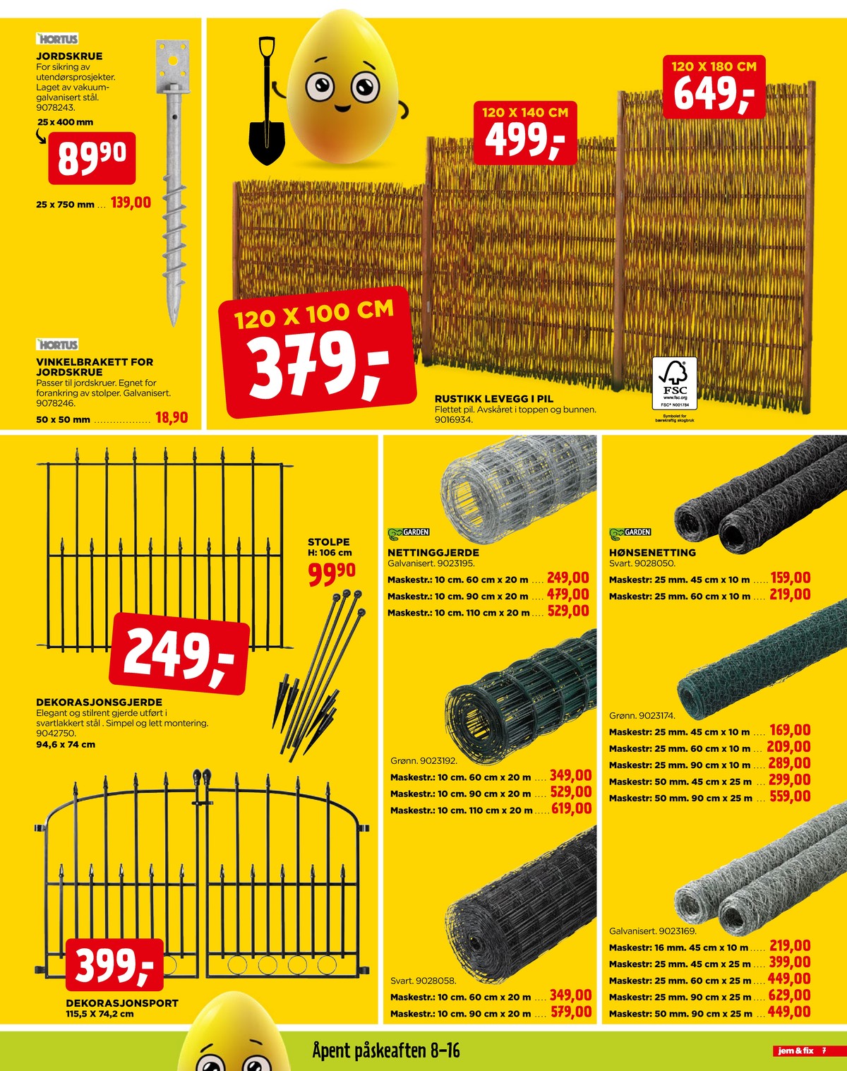 Se Jem & Fix kundeavis for uge 13 på Tilbudsuken.no. Se gode tilbud på mange varer. Les kundeavisen her! Side 7