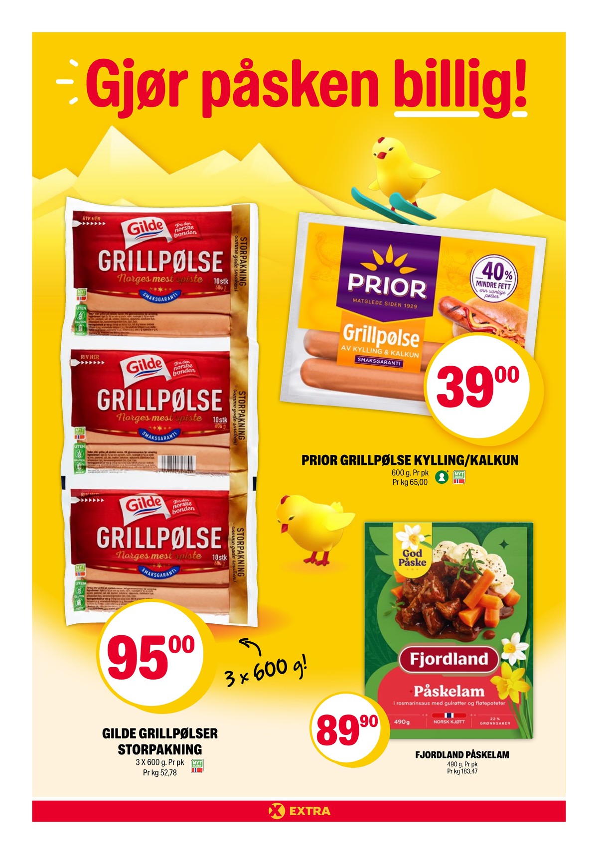 Se Coop Extra kundeavis for uke 14 på Tilbudsuken.no. Se gode tilbud på mange varer, f.eks. grillpølser gilde eller grillpølser prior. Les kundeavisen her! Side 2