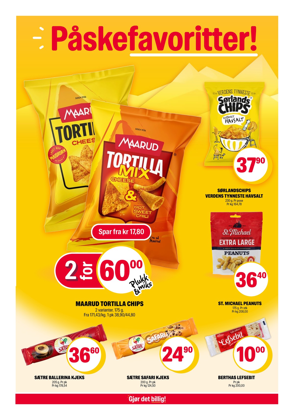 Se Coop Extra kundeavis for uke 14 på Tilbudsuken.no. Se gode tilbud på mange varer, f.eks. chips kvernet havsalt verdens tynneste eller peanøtter st michael. Les kundeavisen her! Side 13