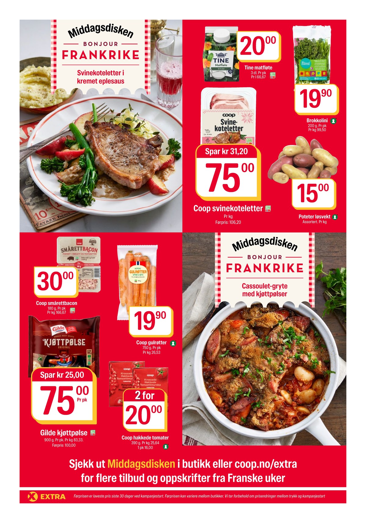 Se Coop Extra kundeavis for uke 14 på Tilbudsuken.no. Se gode tilbud på mange varer, f.eks. brokkoli ukjent eller matfløte tine. Les kundeavisen her! Side 7