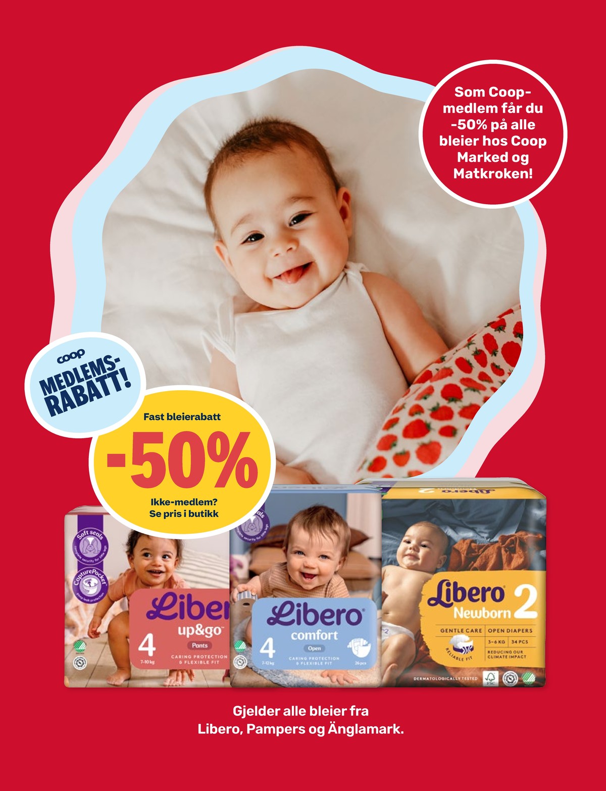 Se Coop Marked kundeavis for uke 14 på Tilbudsuken.no. Se gode tilbud på mange varer, f.eks. bleier libero eller bleier pampers. Les kundeavisen her! Side 11