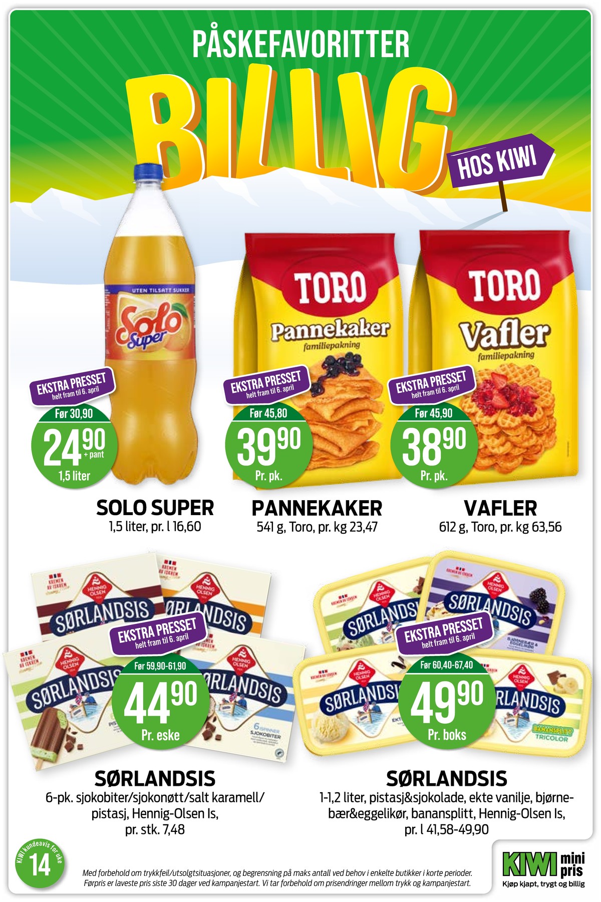 Se Kiwi kundeavis for uge 14 på Tilbudsuken.no. Se gode tilbud på mange varer. Les kundeavisen her! Side 3