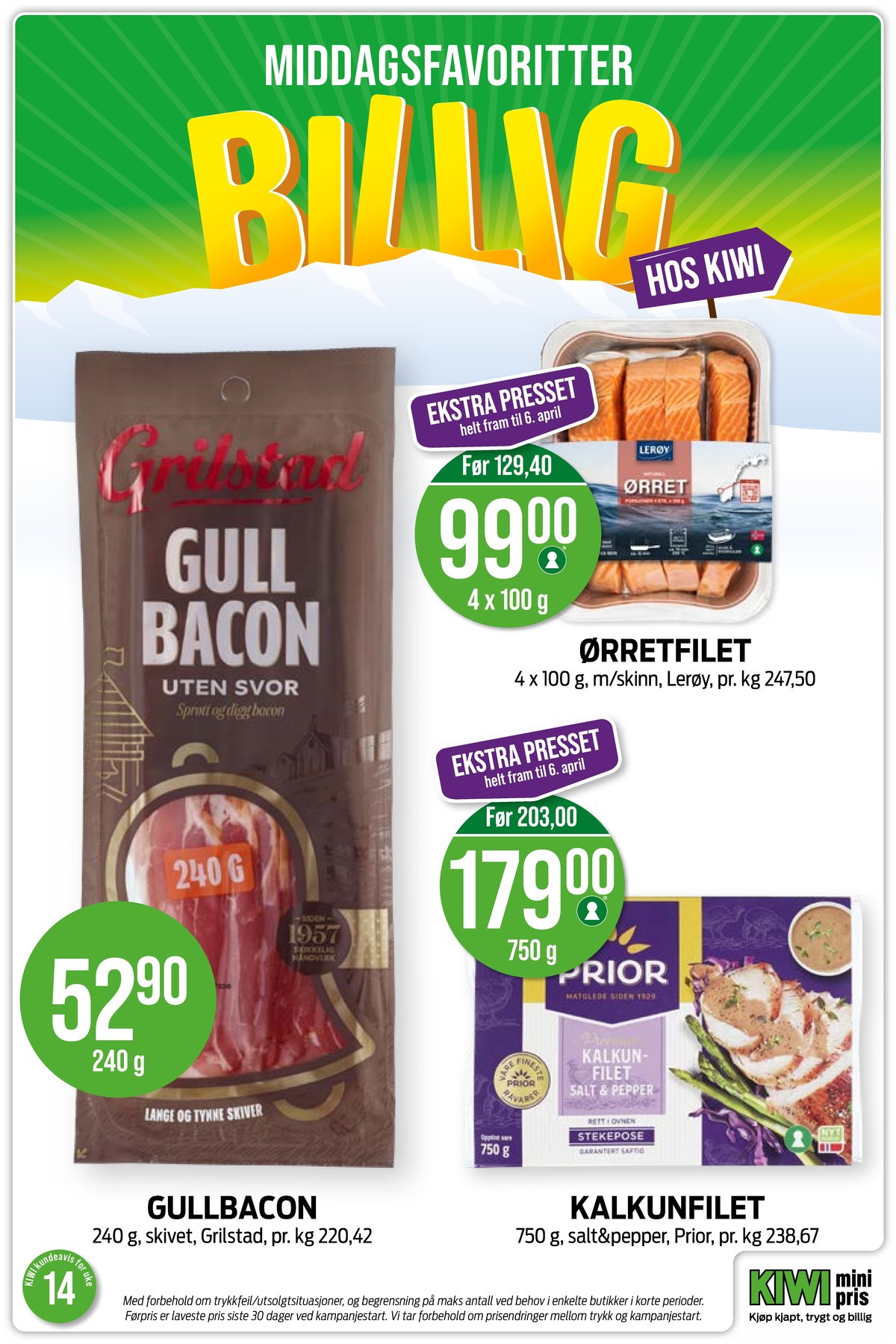 Se Kiwi kundeavis for uge 14 på Tilbudsuken.no. Se gode tilbud på mange varer. Les kundeavisen her! Side 8