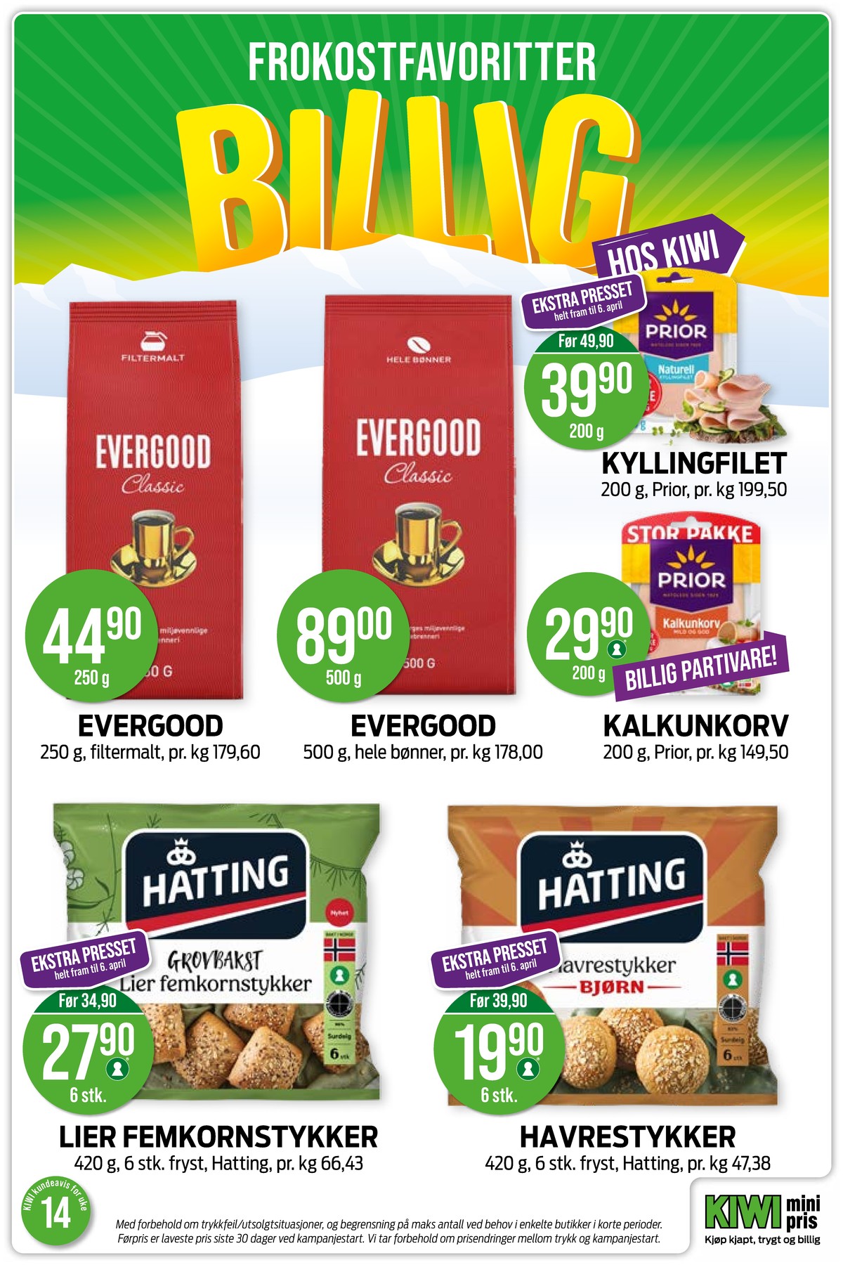 Se Kiwi kundeavis for uge 14 på Tilbudsuken.no. Se gode tilbud på mange varer. Les kundeavisen her! Side 10