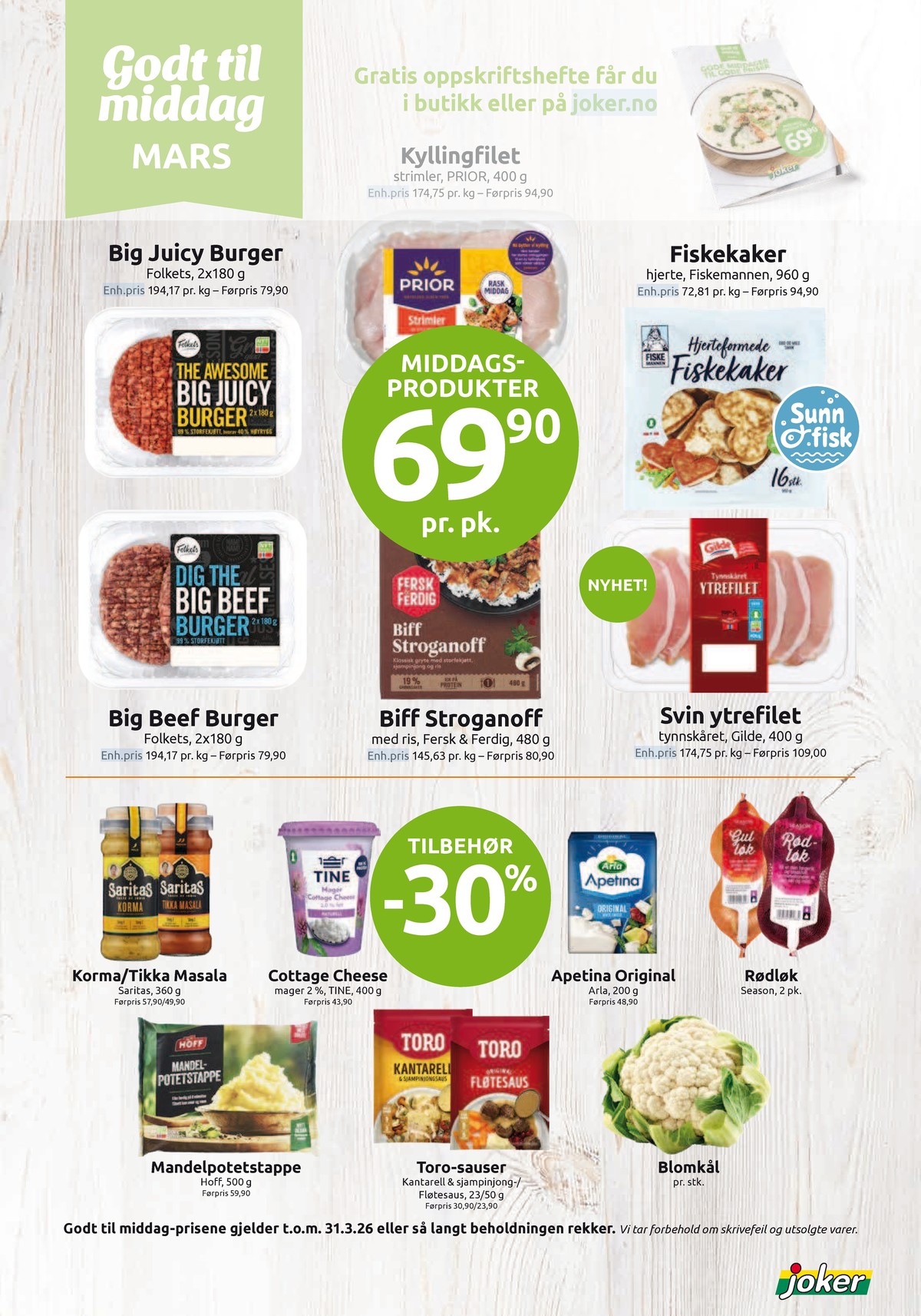 Se Joker kundeavis for uge 14 på Tilbudsuken.no. Se gode tilbud på mange varer. Les kundeavisen her! Side 24