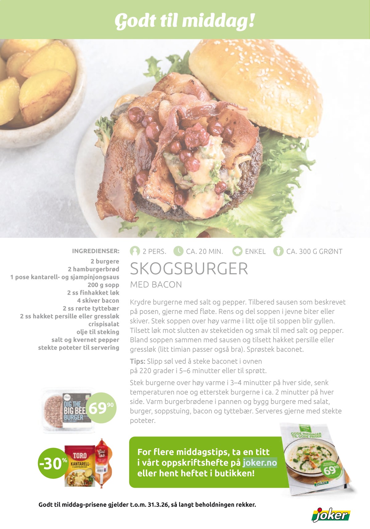 Se Joker kundeavis for uge 14 på Tilbudsuken.no. Se gode tilbud på mange varer. Les kundeavisen her! Side 25