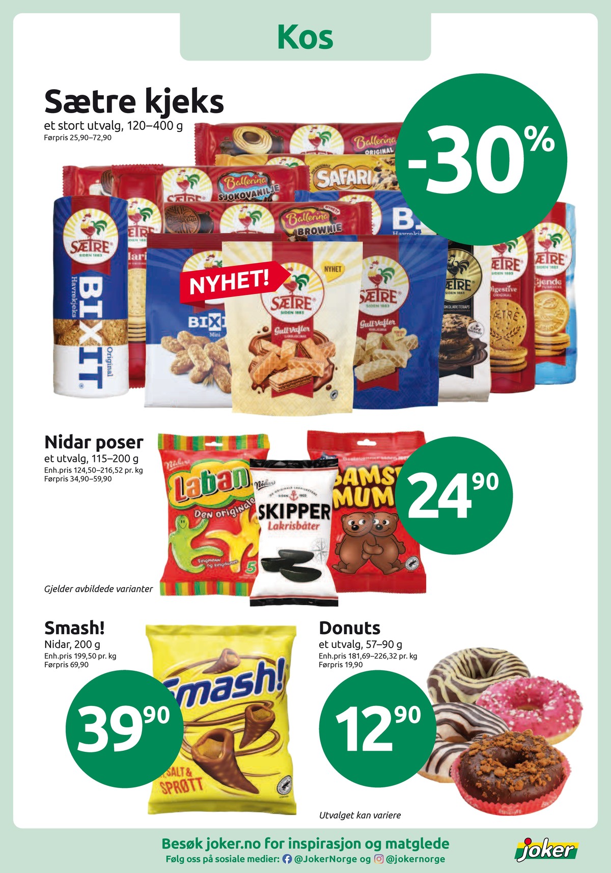 Se Joker kundeavis for uge 14 på Tilbudsuken.no. Se gode tilbud på mange varer. Les kundeavisen her! Side 8