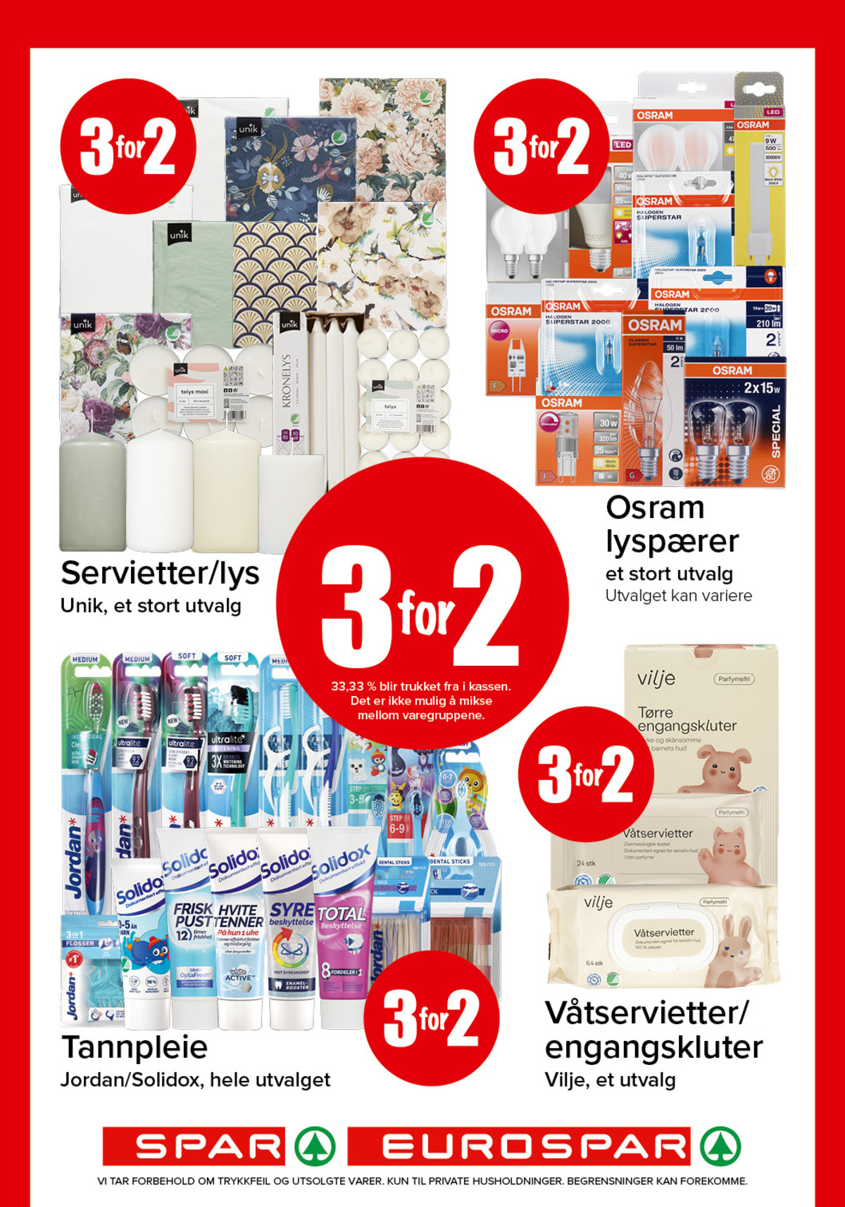 Se Spar - Eurospar kundeavis for uke 14 på Tilbudsuken.no. Se gode tilbud på mange varer, f.eks. lyspærer osram eller våtservietter vilje. Les kundeavisen her! Side 15