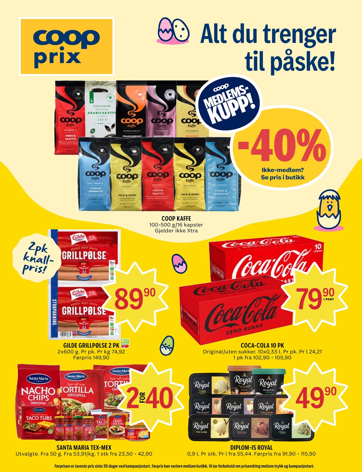 Se Coop Prix kundeavis for uke 14 på Tilbudsuken.no. Se gode tilbud på mange varer, f.eks. kaffe formalet coop eller kaffe formalet Änglamark. Les kundeavisen her! Side 1