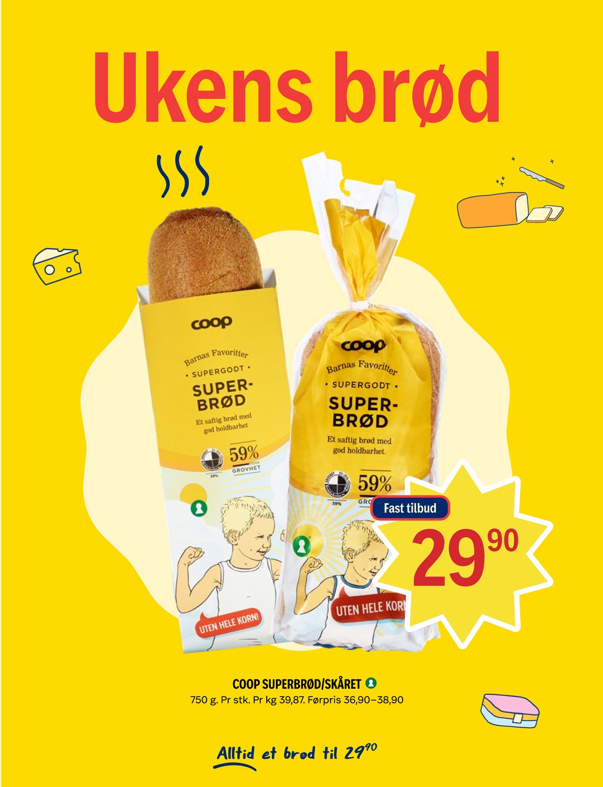 Se Coop Prix kundeavis for uke 14 på Tilbudsuken.no. Se gode tilbud på mange varer, f.eks. superbrød coop eller andre varer. Les kundeavisen her! Side 11