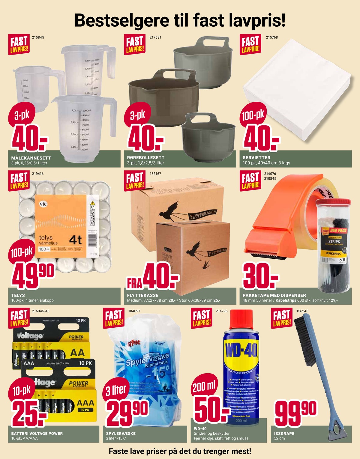 Se Europris kundeavis for uke 14 på Tilbudsuken.no. Se gode tilbud på mange varer, f.eks. målekanne ukjent eller bollesett ukjent. Les kundeavisen her! Side 12