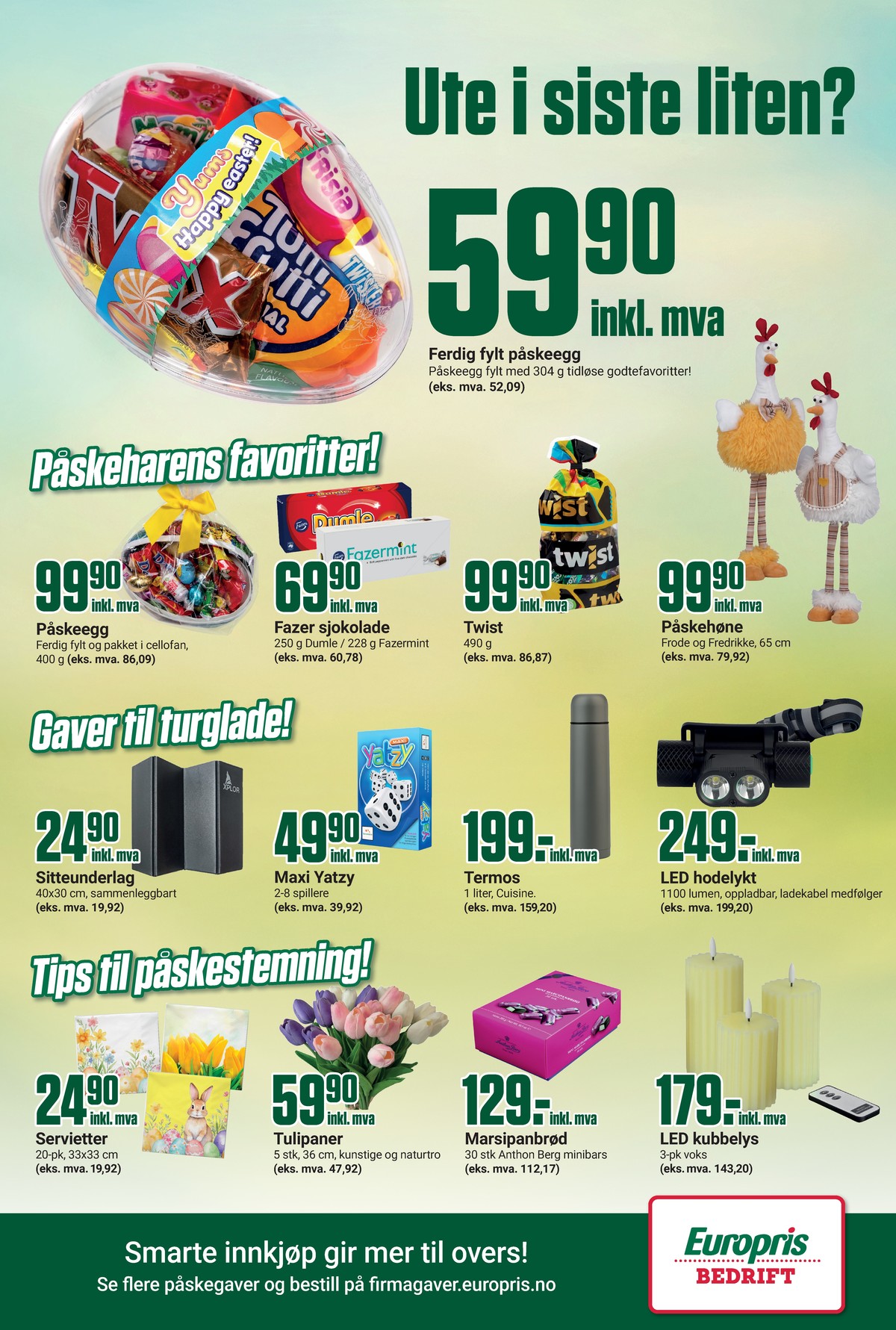 Se Europris kundeavis for uke 14 på Tilbudsuken.no. Se gode tilbud på mange varer, f.eks. godterier ukjent eller godterier ukjent. Les kundeavisen her! Side 13