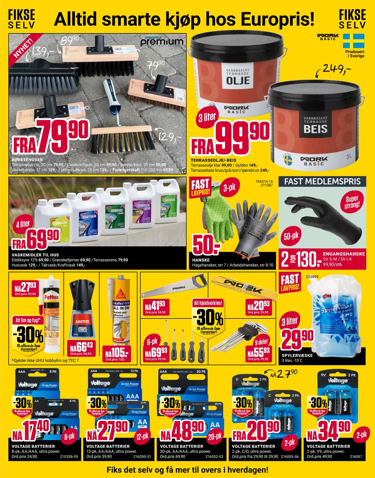 Se Europris kundeavis for uke 14 på Tilbudsuken.no. Se gode tilbud på mange varer, f.eks. børstehoder premium eller beis work. Les kundeavisen her! Side 7