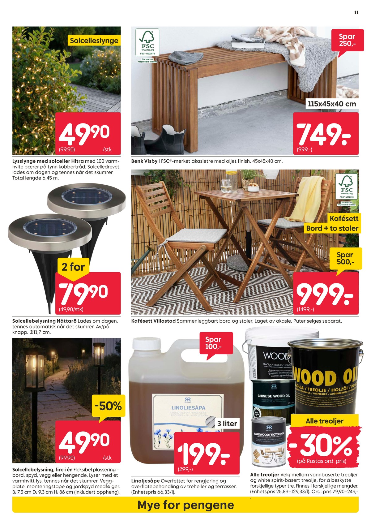 Se Rusta kundeavis for uke 14 på Tilbudsuken.no. Se gode tilbud på mange varer, f.eks. hagebenk ukjent eller lysslynge ukjent. Les kundeavisen her! Side 11