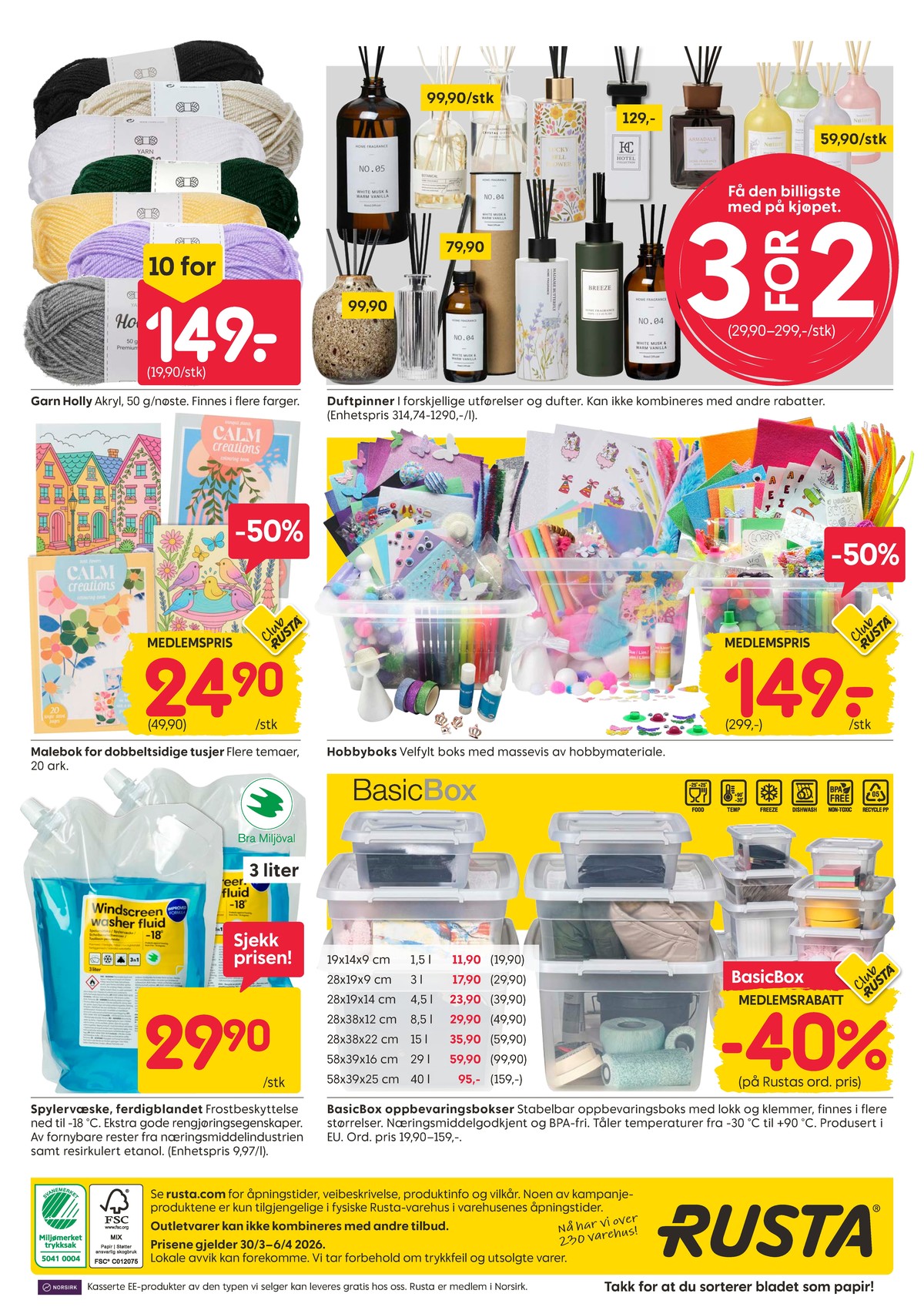 Se Rusta kundeavis for uke 14 på Tilbudsuken.no. Se gode tilbud på mange varer, f.eks. garn ukjent eller malebok ukjent. Les kundeavisen her! Side 16