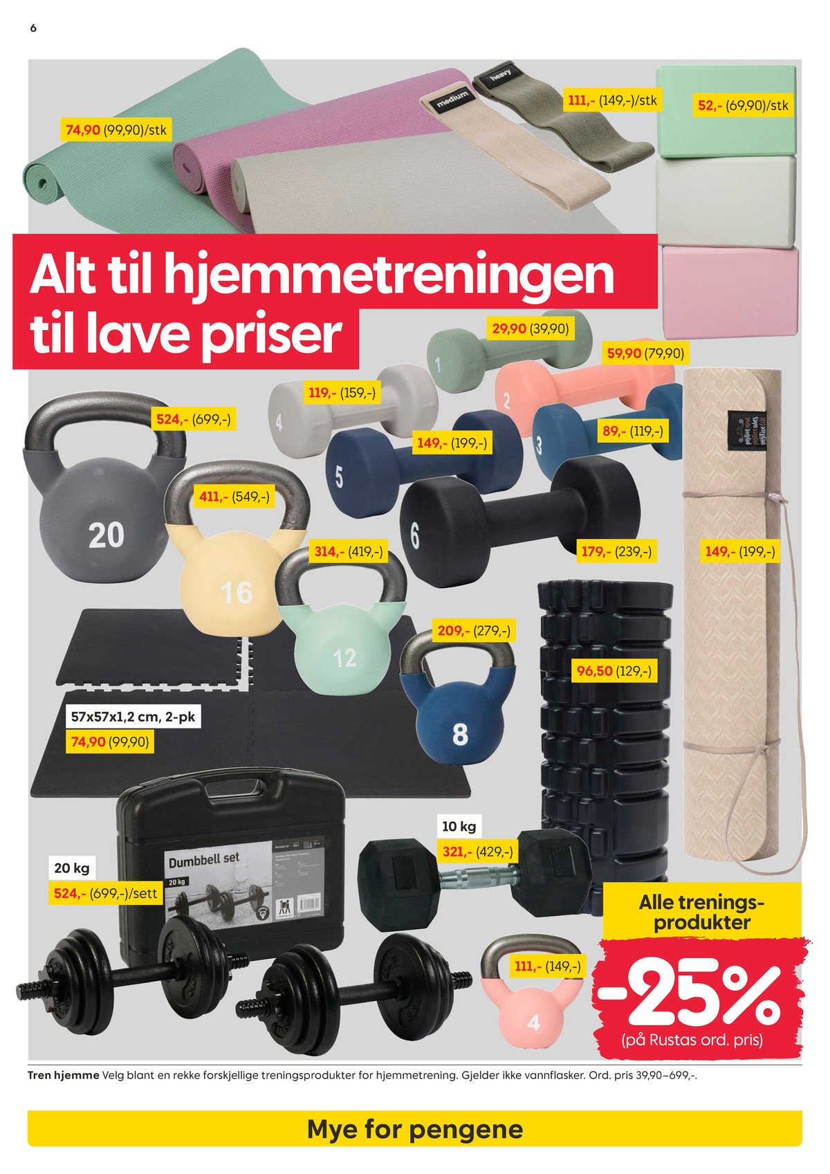 Se Rusta kundeavis for uke 14 på Tilbudsuken.no. Se gode tilbud på mange varer, f.eks. yogamatte ukjent eller yogamatte ukjent. Les kundeavisen her! Side 6