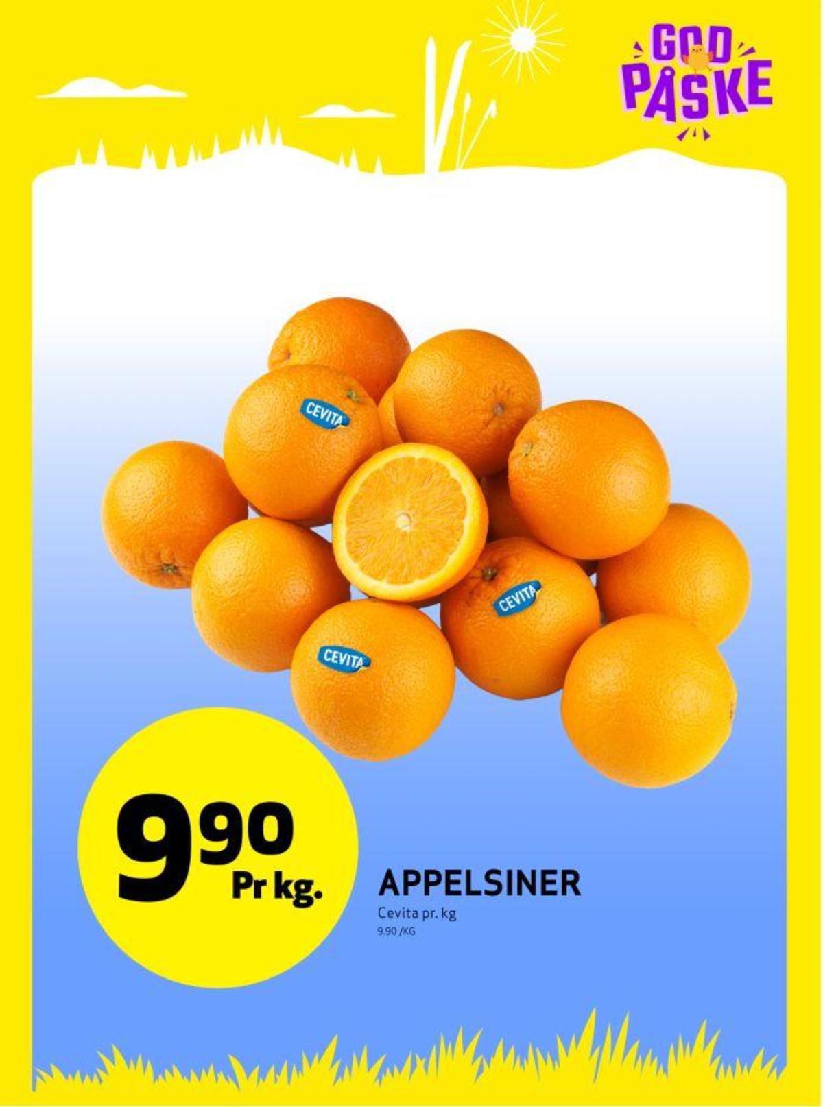 Se Bunnpris kundeavis for uke 14 på Tilbudsuken.no. Se gode tilbud på mange varer, f.eks. appelsiner cevita eller andre varer. Les kundeavisen her! Side 2