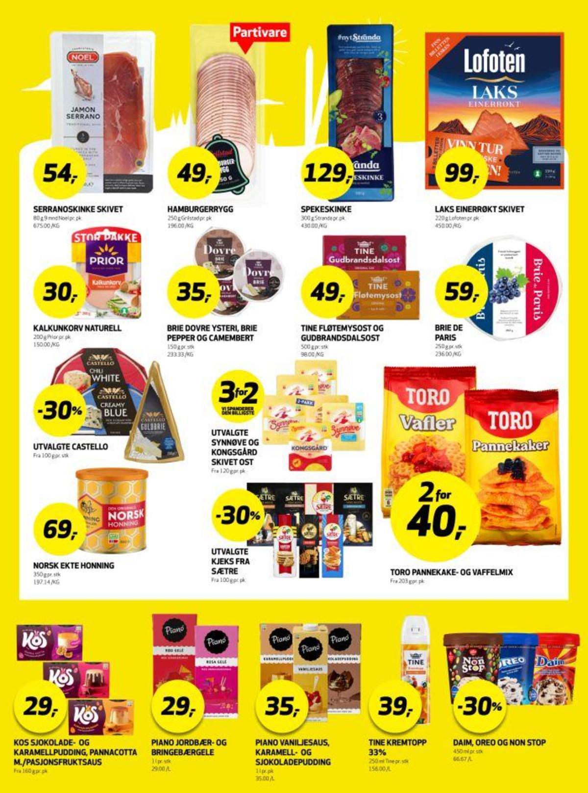 Se Bunnpris kundeavis for uke 14 på Tilbudsuken.no. Se gode tilbud på mange varer, f.eks. karamellpudding kos eller sjokoladepudding kos. Les kundeavisen her! Side 19