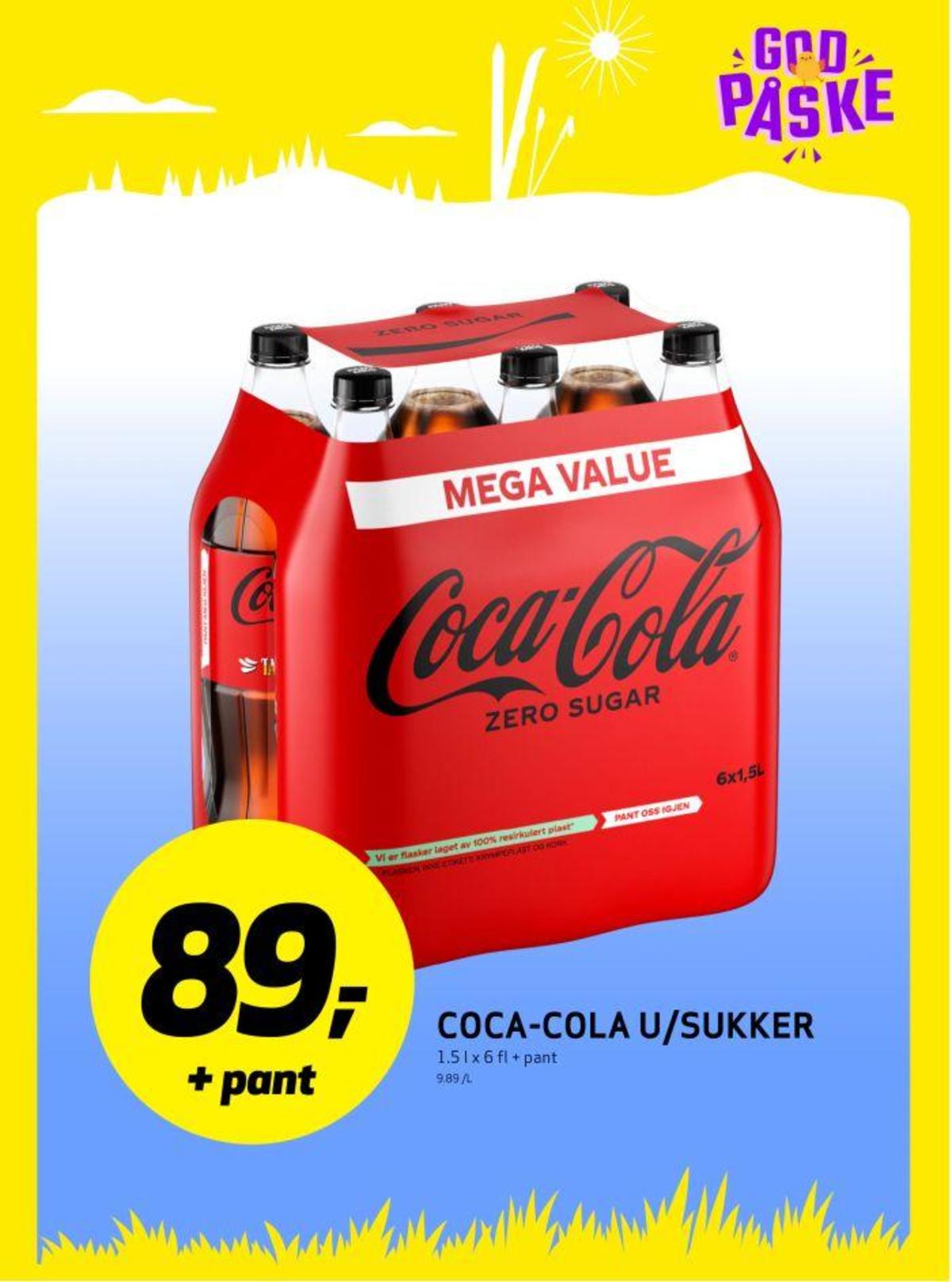 Se Bunnpris kundeavis for uke 14 på Tilbudsuken.no. Se gode tilbud på mange varer, f.eks. coca cola zero 6 pk. coca-cola zero eller andre varer. Les kundeavisen her! Side 9