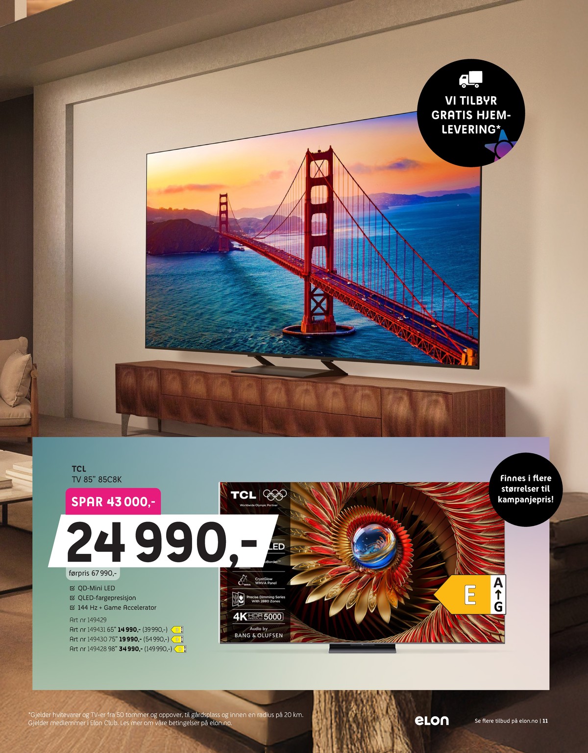 Se Elon kundeavis for uge 14 på Tilbudsuken.no. Se gode tilbud på mange varer. Les kundeavisen her! Side 11