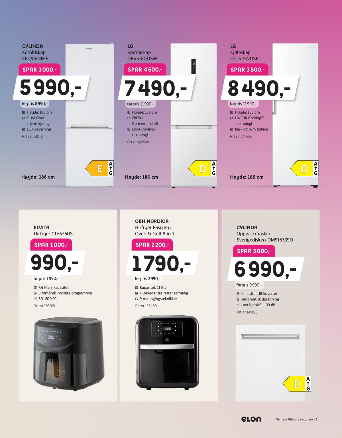 Se Elon kundeavis for uge 14 på Tilbudsuken.no. Se gode tilbud på mange varer. Les kundeavisen her! Side 5