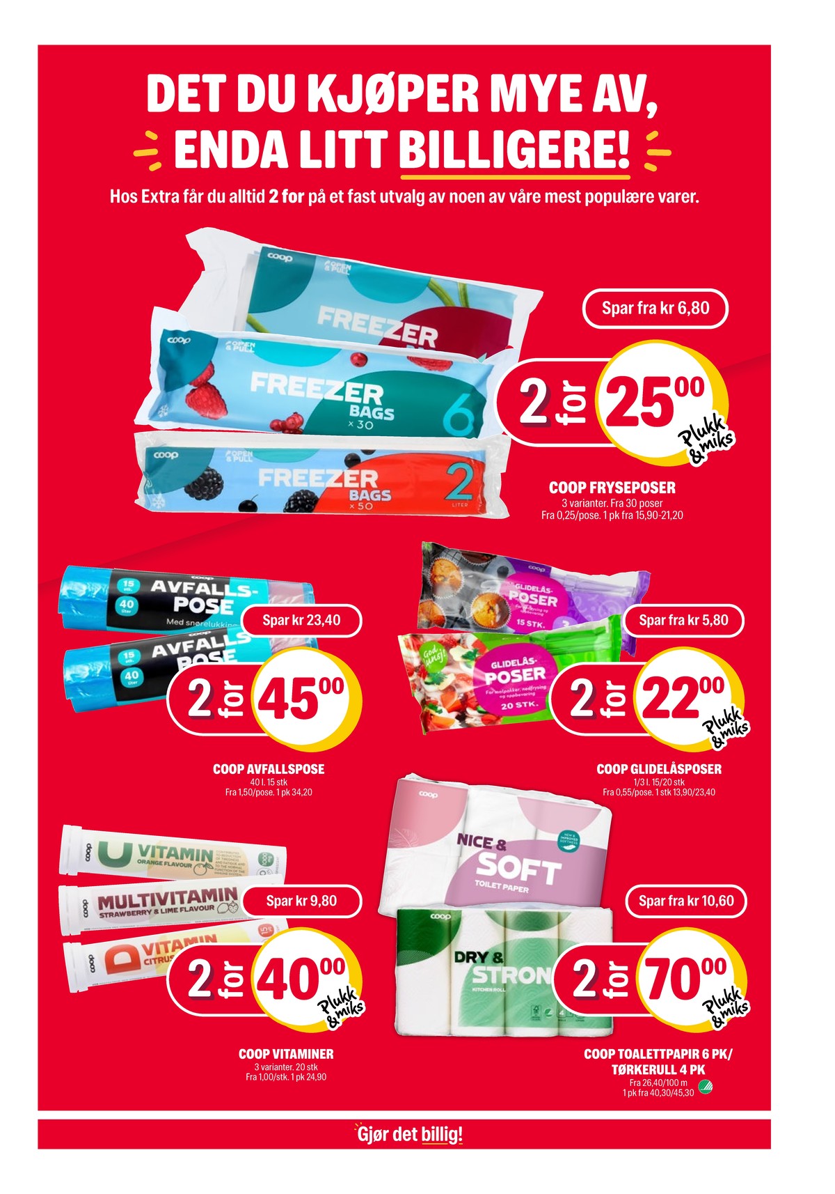 Se Coop Extra kundeavis for uge 15 på Tilbudsuken.no. Se gode tilbud på mange varer. Les kundeavisen her! Side 17