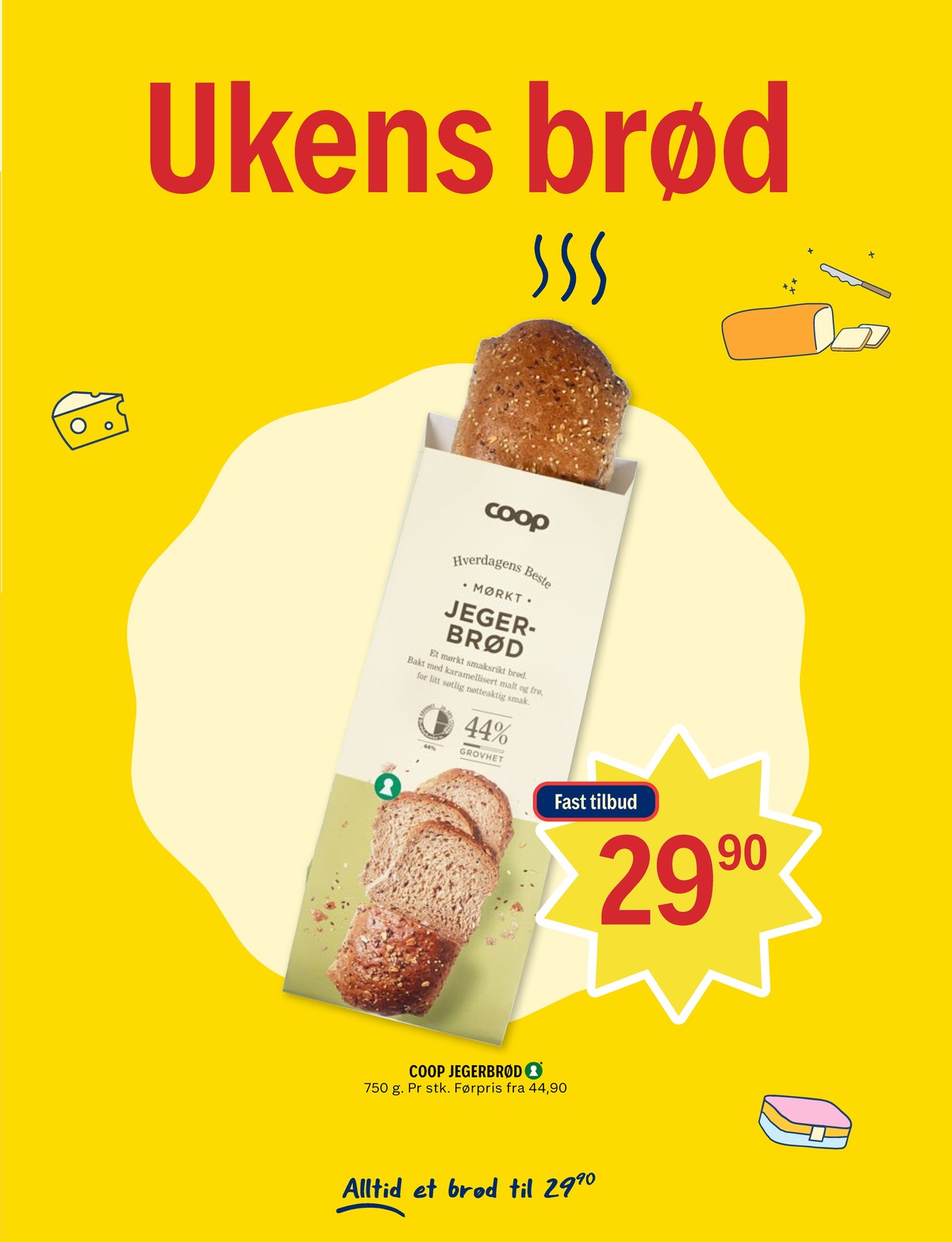 Se Coop Prix kundeavis for uke 15 på Tilbudsuken.no. Se gode tilbud på mange varer, f.eks. jegerbrød mørkt coop eller andre varer. Les kundeavisen her! Side 9