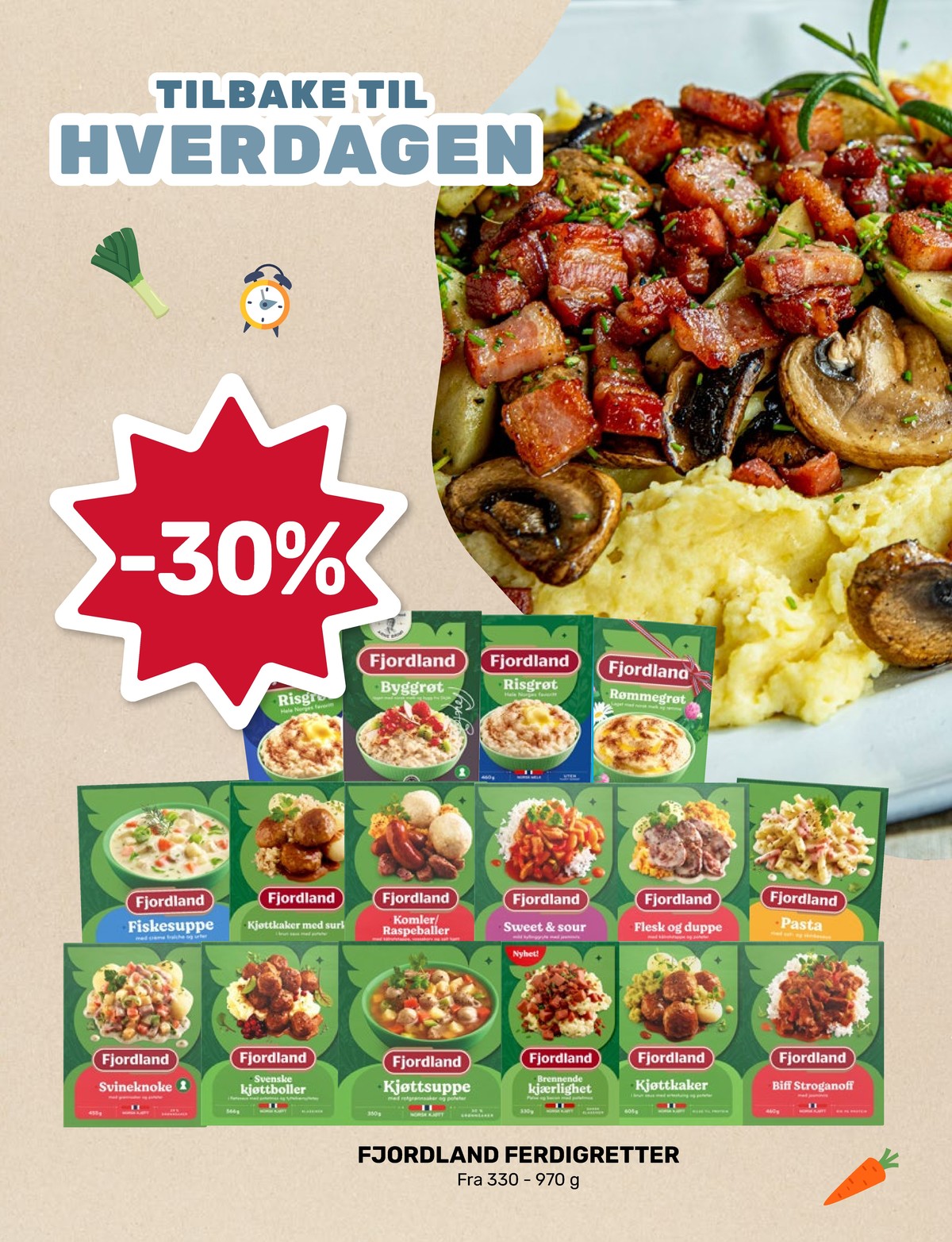 Se Matkroken kundeavis for uke 15 på Tilbudsuken.no. Se gode tilbud på mange varer, f.eks. risgrøt fjordland eller byggrøt fjordland. Les kundeavisen her! Side 3