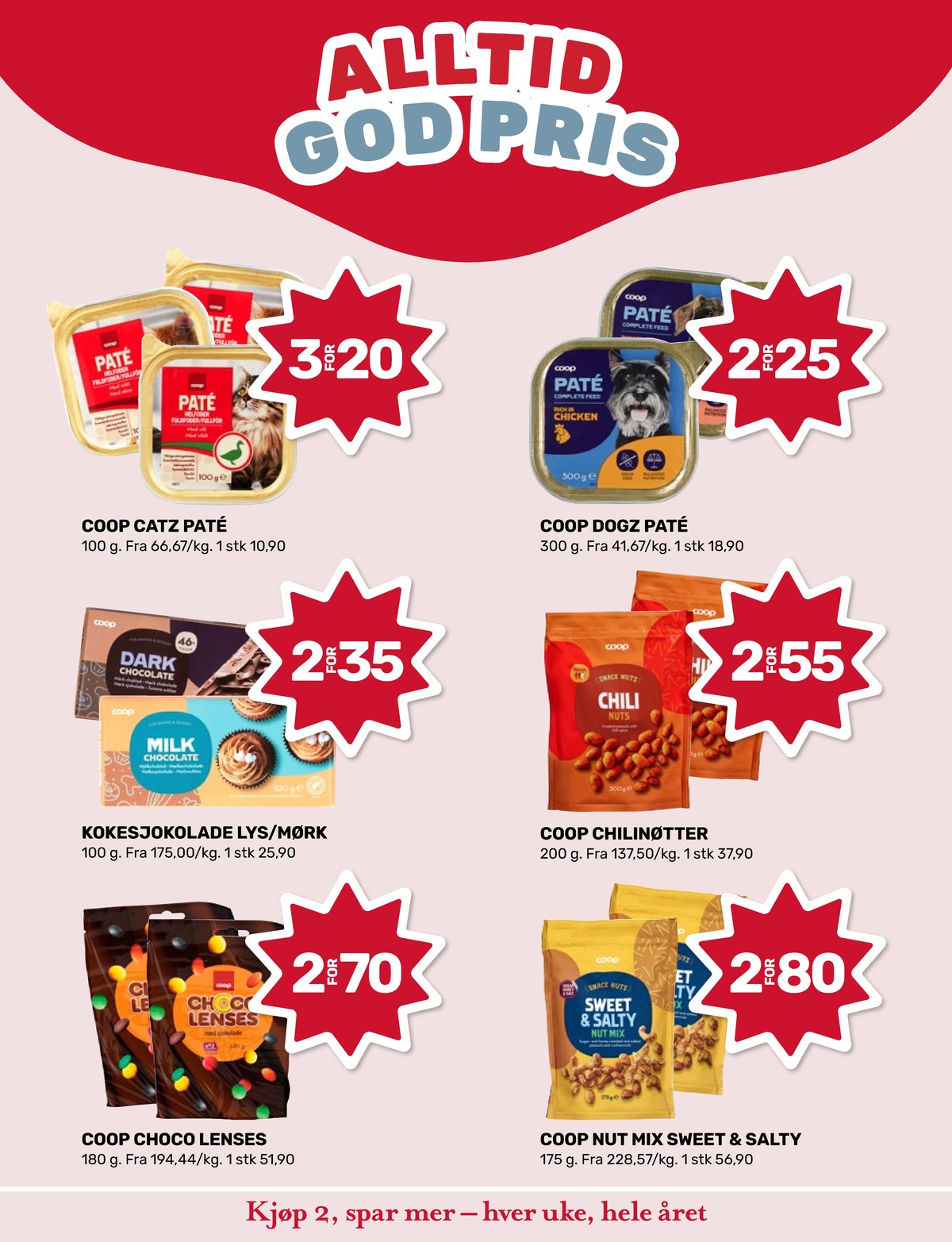 Se Matkroken kundeavis for uke 15 på Tilbudsuken.no. Se gode tilbud på mange varer, f.eks. kattemat coop eller hundemat coop. Les kundeavisen her! Side 4